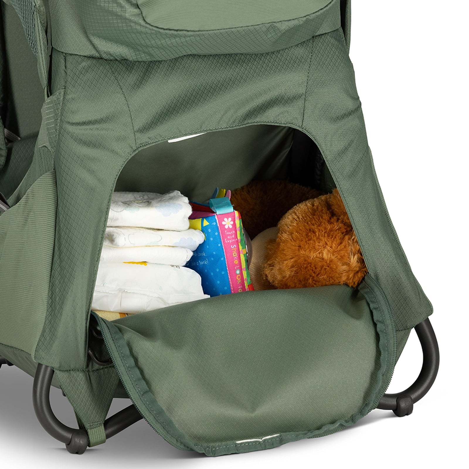 Osprey Poco Premium Child Carrier 36L in Koseret Green — detail view 5