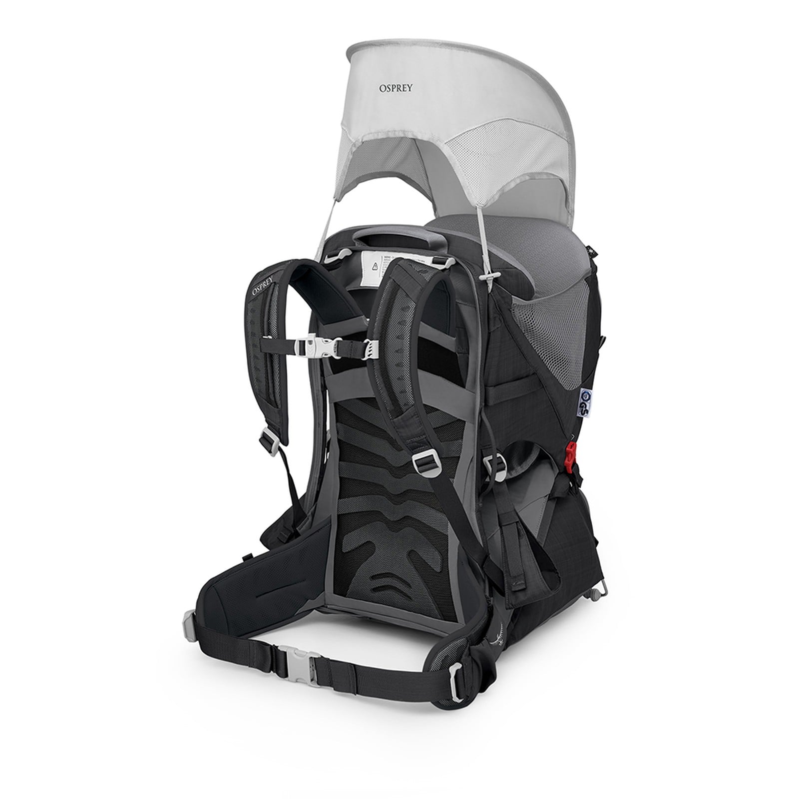 Osprey Poco LT Child Carrier 25L in Black — angle view 5
