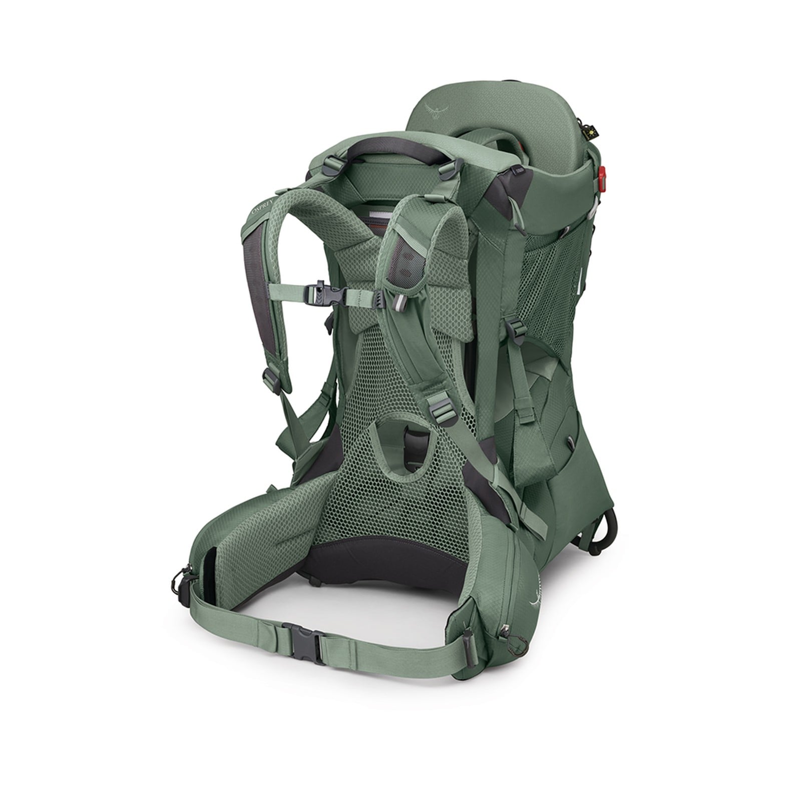 Osprey Poco Premium Child Carrier 36L in Koseret Green — angle view 4