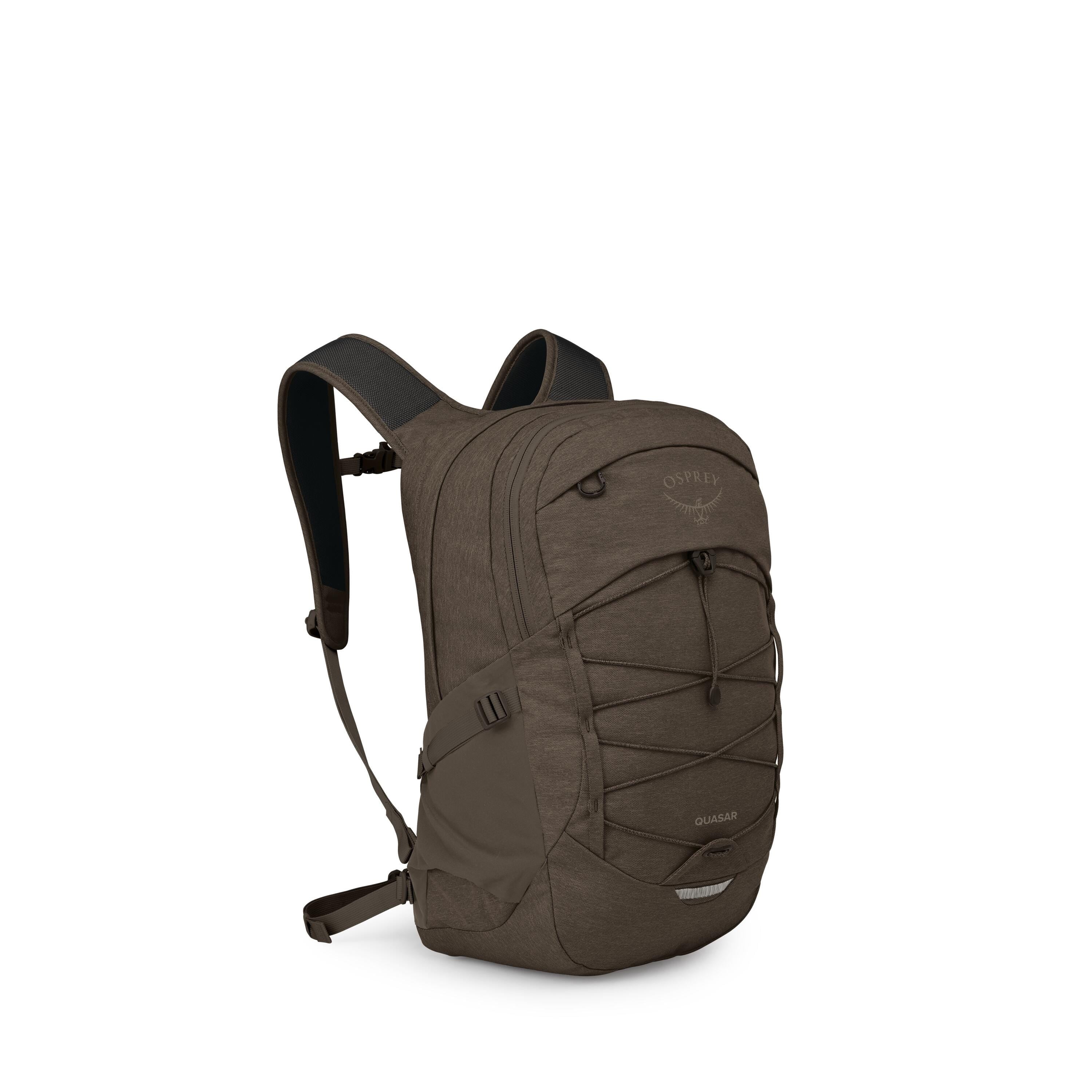 Osprey Quasar Driftshade Laptop Backpack 26L in Truffle Brown — angle view 2