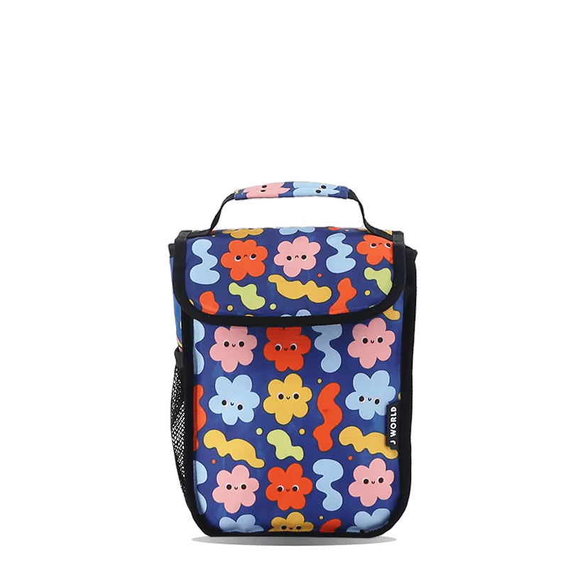 J World Lollipop Kids Rolling Backpack With Lunch Bag (16 Inch) in Baby Cloud — front view 3 # color_Baby Cloud