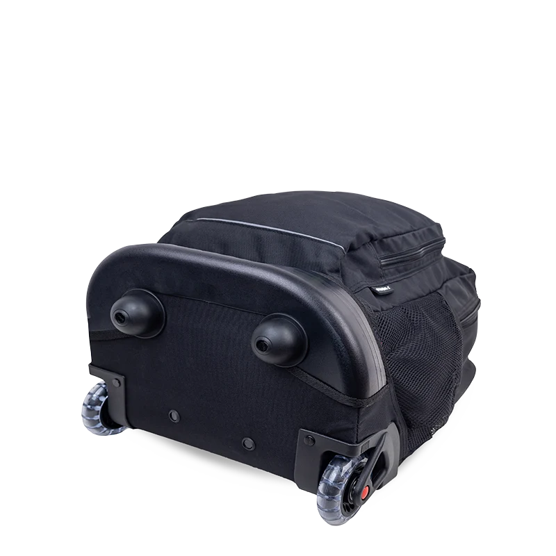 J World Sunny Rolling Backpack (17 Inch) in Black — angle view 3 # color_Black