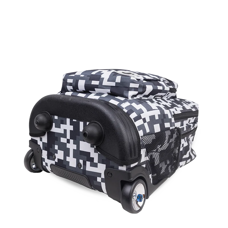 J World Sundance Laptop Rolling Backpack (20 Inch) in Camo — angle view 3 # color_Camo