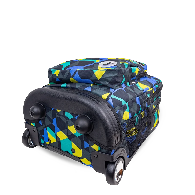 J World Sundance Laptop Rolling Backpack (20 Inch) in Cubes — angle view 3 # color_Cubes