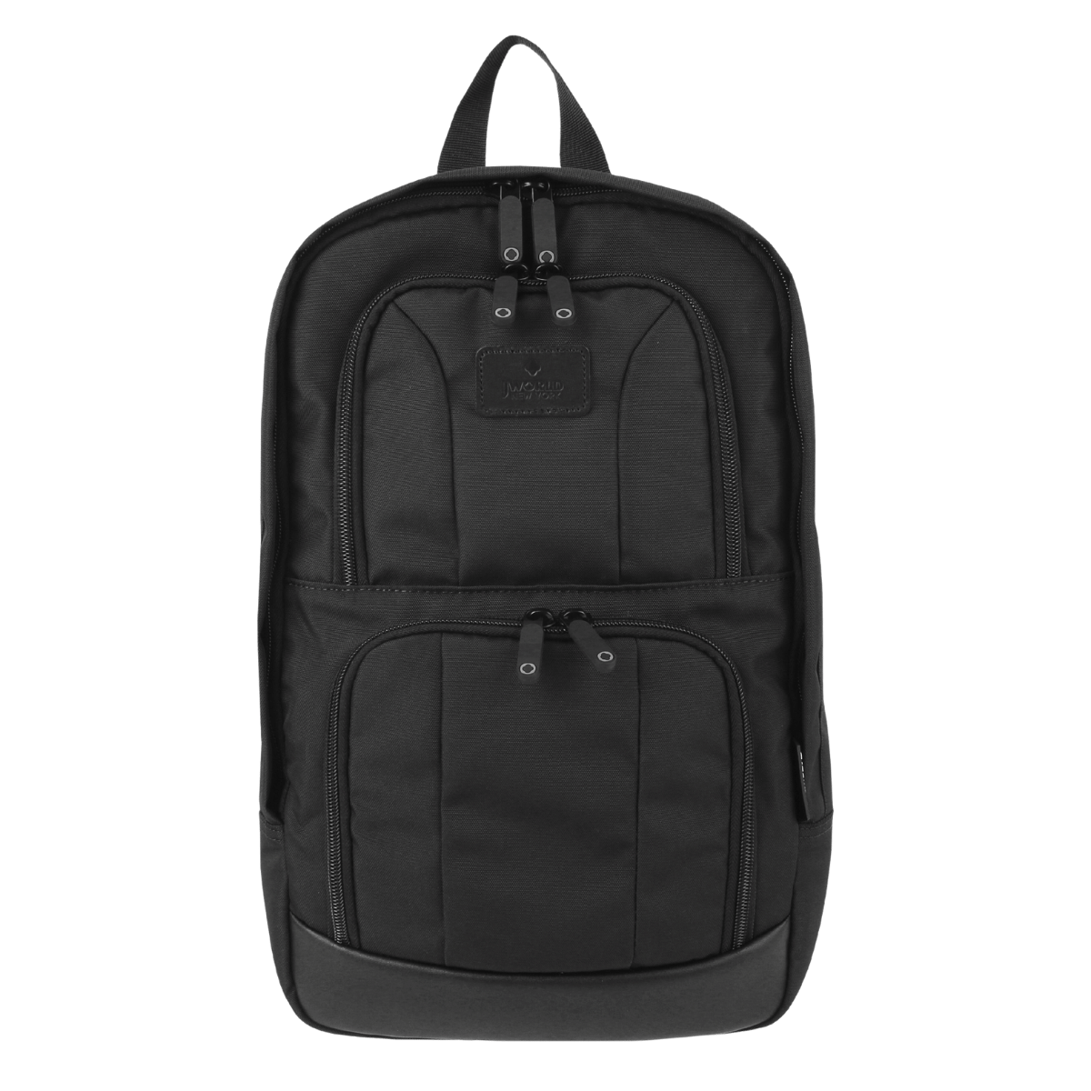 J World Dustin Laptop Rolling Backpack With Detachable Backpack (20 Inch) in Black — angle view 2