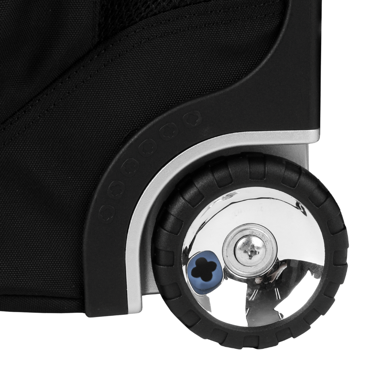 J World Dustin Laptop Rolling Backpack With Detachable Backpack (20 Inch) in Black — detail view 2