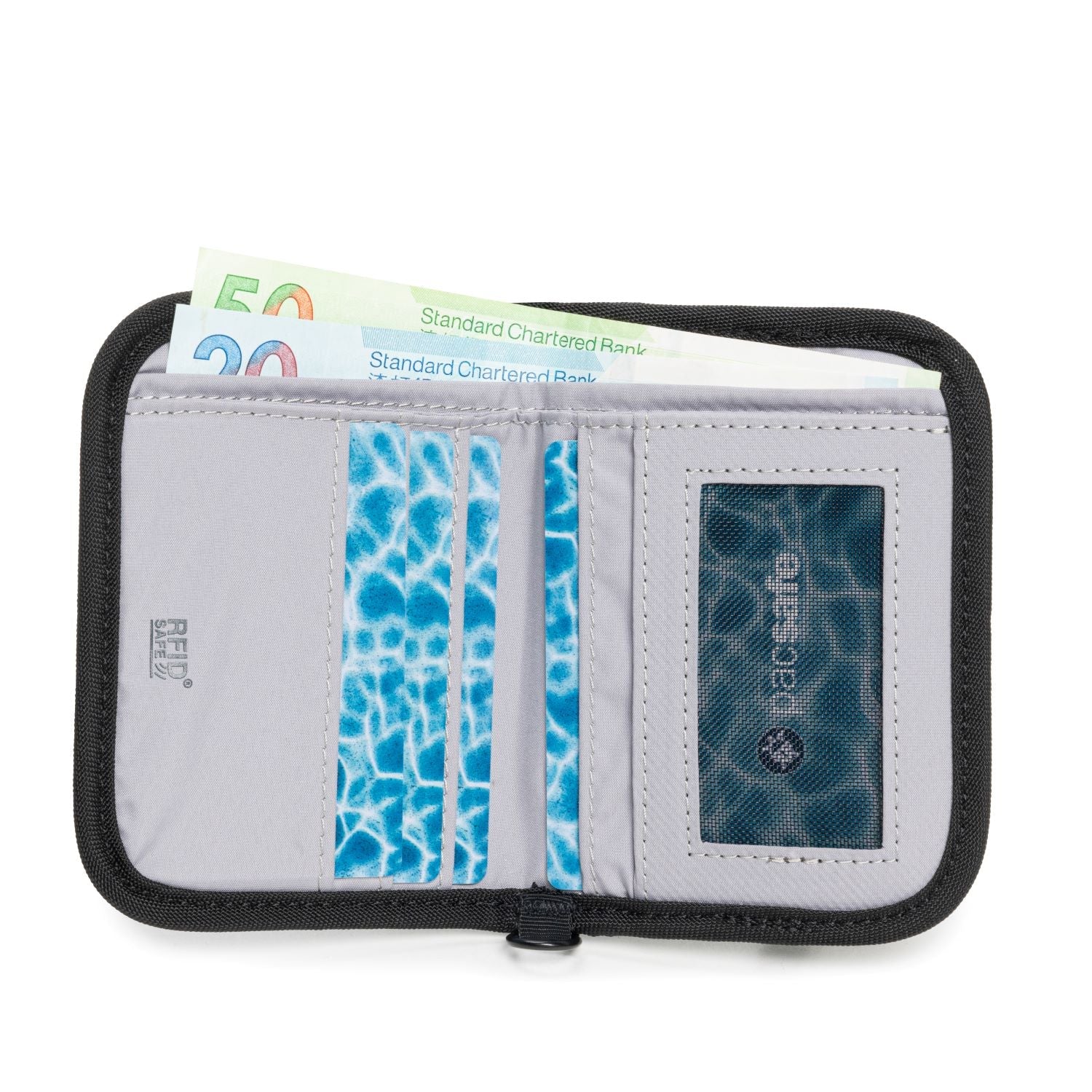 Pacsafe RFIDsafe™ V50 RFID Blocking Compact Wallet - Black