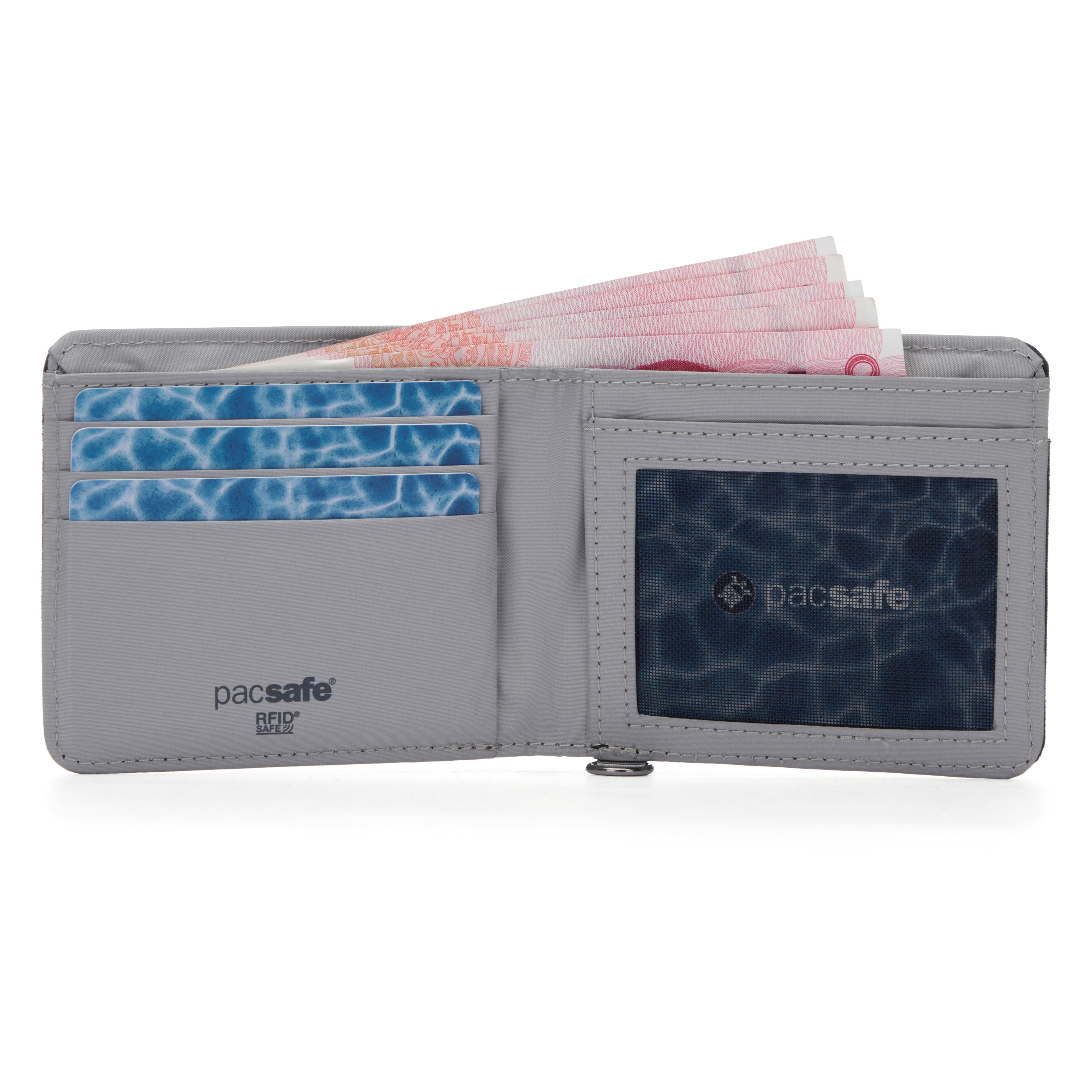 Pacsafe RFIDsafe™ RFID Blocking Bifold Wallet - Jet Black