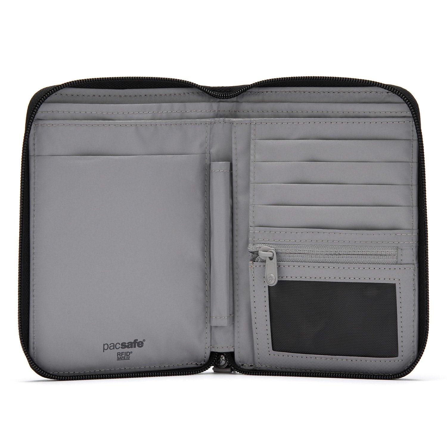 Pacsafe RFIDsafe™ RFID Blocking Compact Travel Organizer - Jet Black