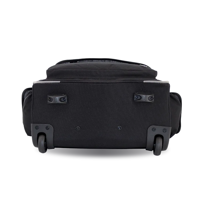 J World Donna Rolling Duffel Bag in Black — back view 2 # color_Black