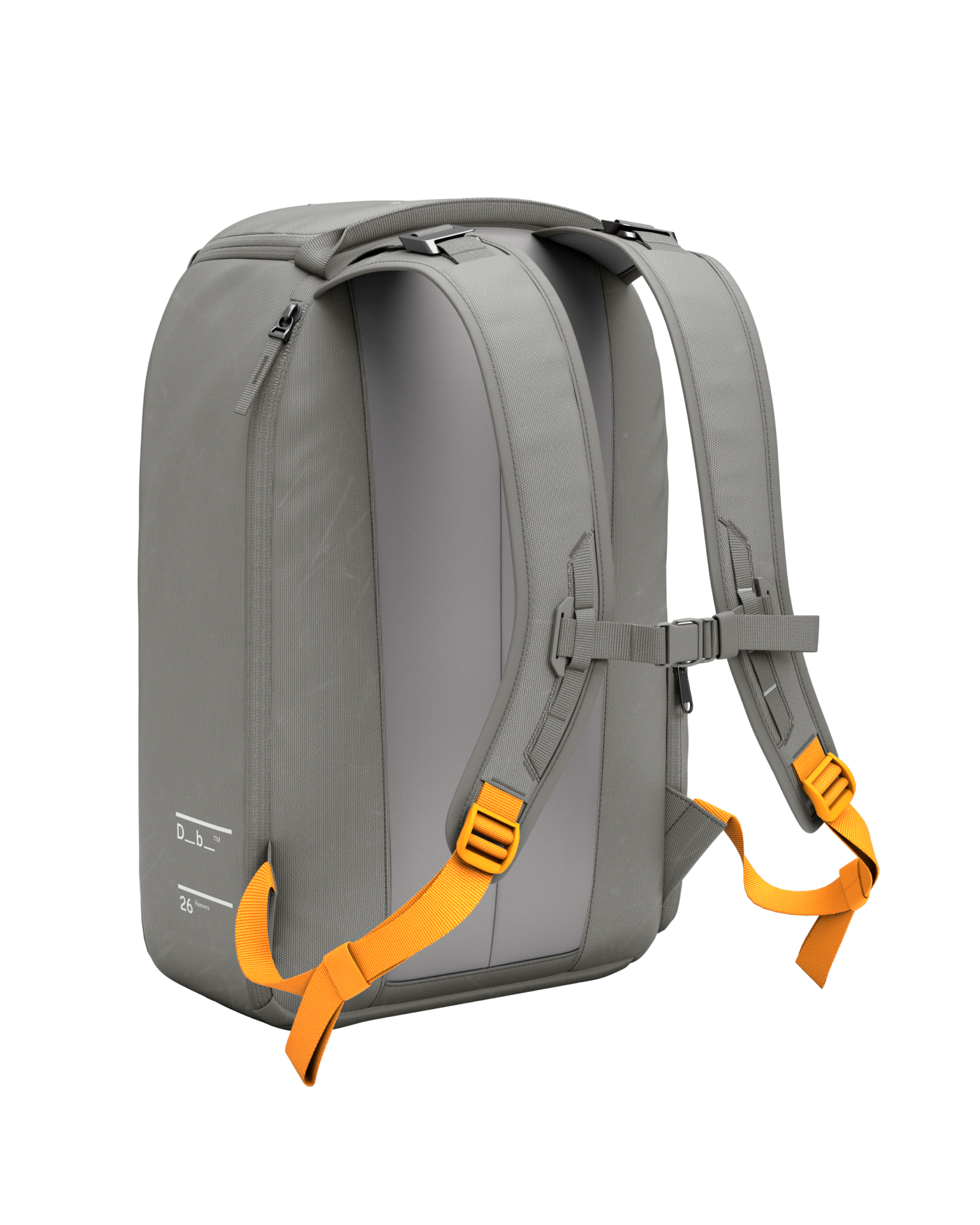 Db Journey Ramverk Backpack 26L in Sand Grey — back view # color_Sand Grey