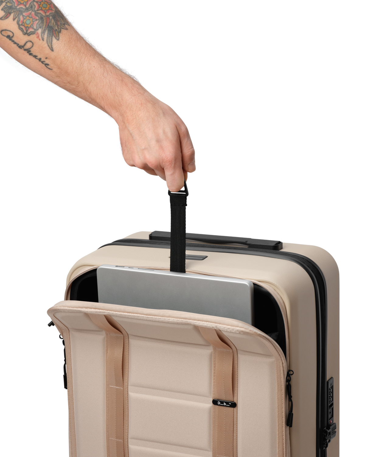 Db Journey Ramverk Front-access Carry-on in Fogbow Beige — detail view 5 # color_Fogbow Beige