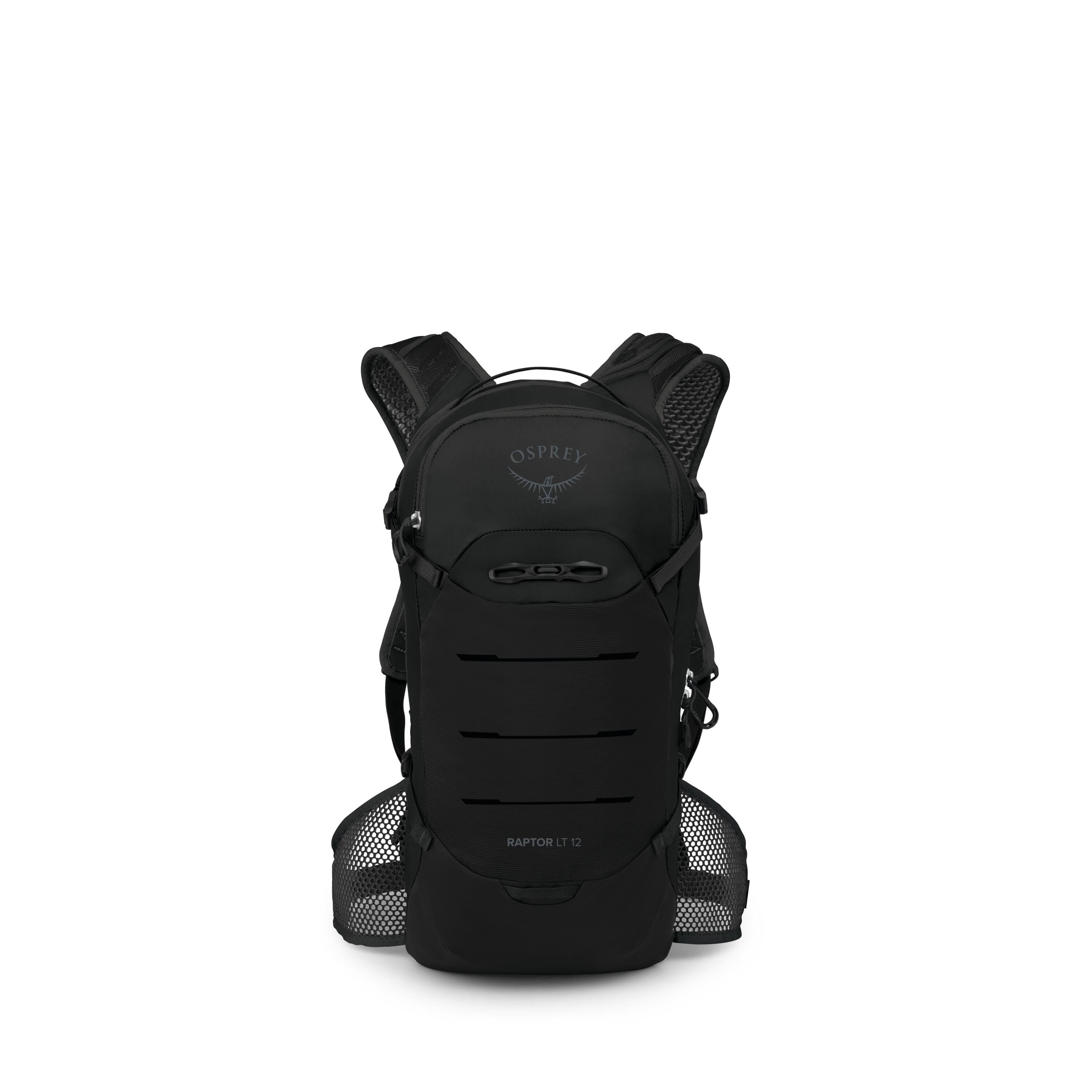 Osprey Raptor LT 12 Bike Hydration Pack 12L in Black — front view
