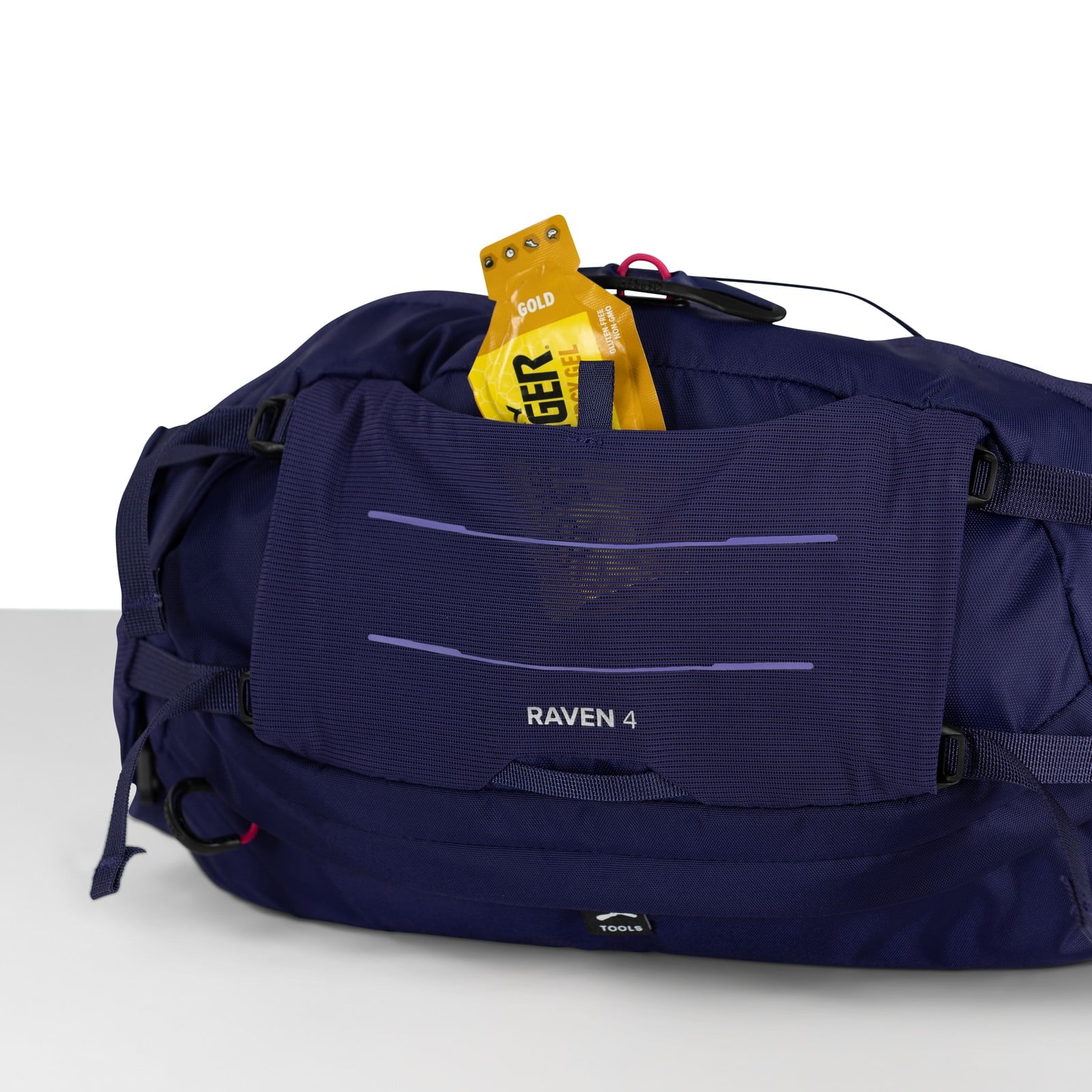 Osprey Raven 4 Women's Bike Hydration Lumbar Pack 4L in Deep Fig — detail view 2