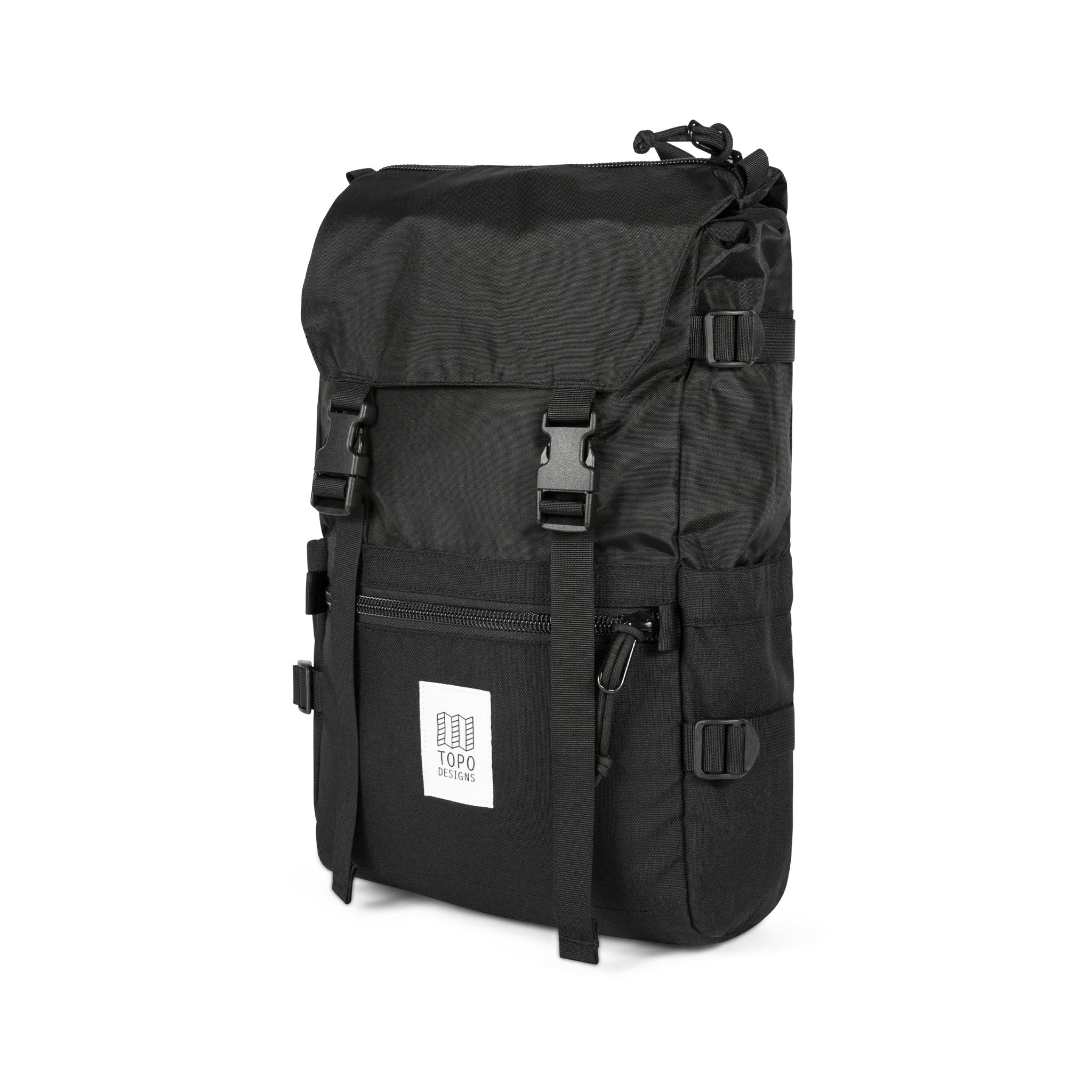 Topo Designs Rover Pack Classic in Black Black — front view # color_Black Black