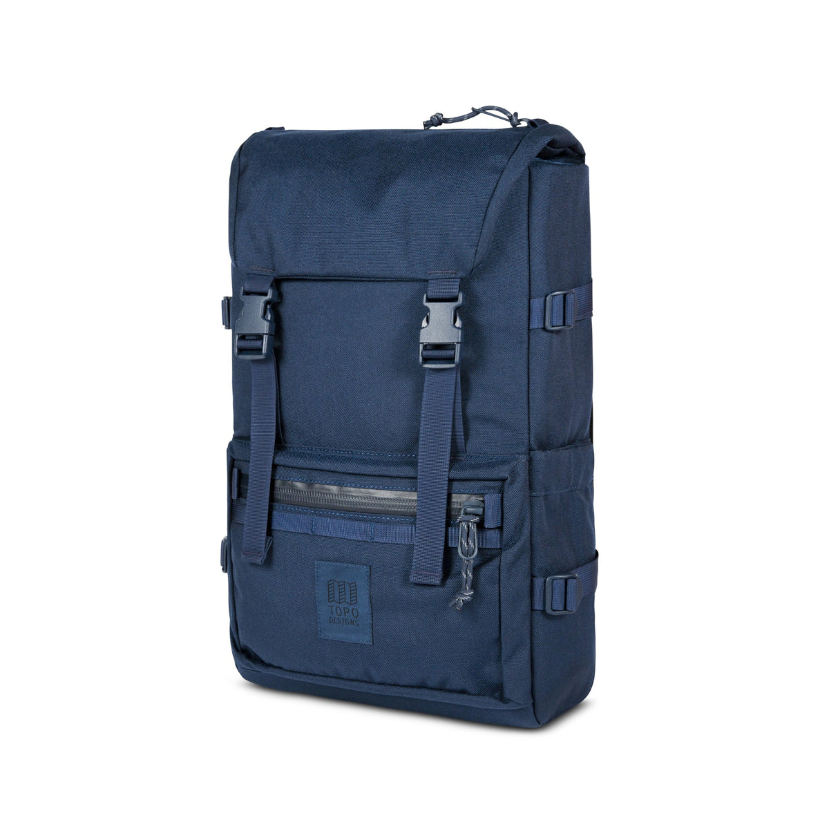 Topo Designs Rover Pack Tech in Navy — angle view 2
