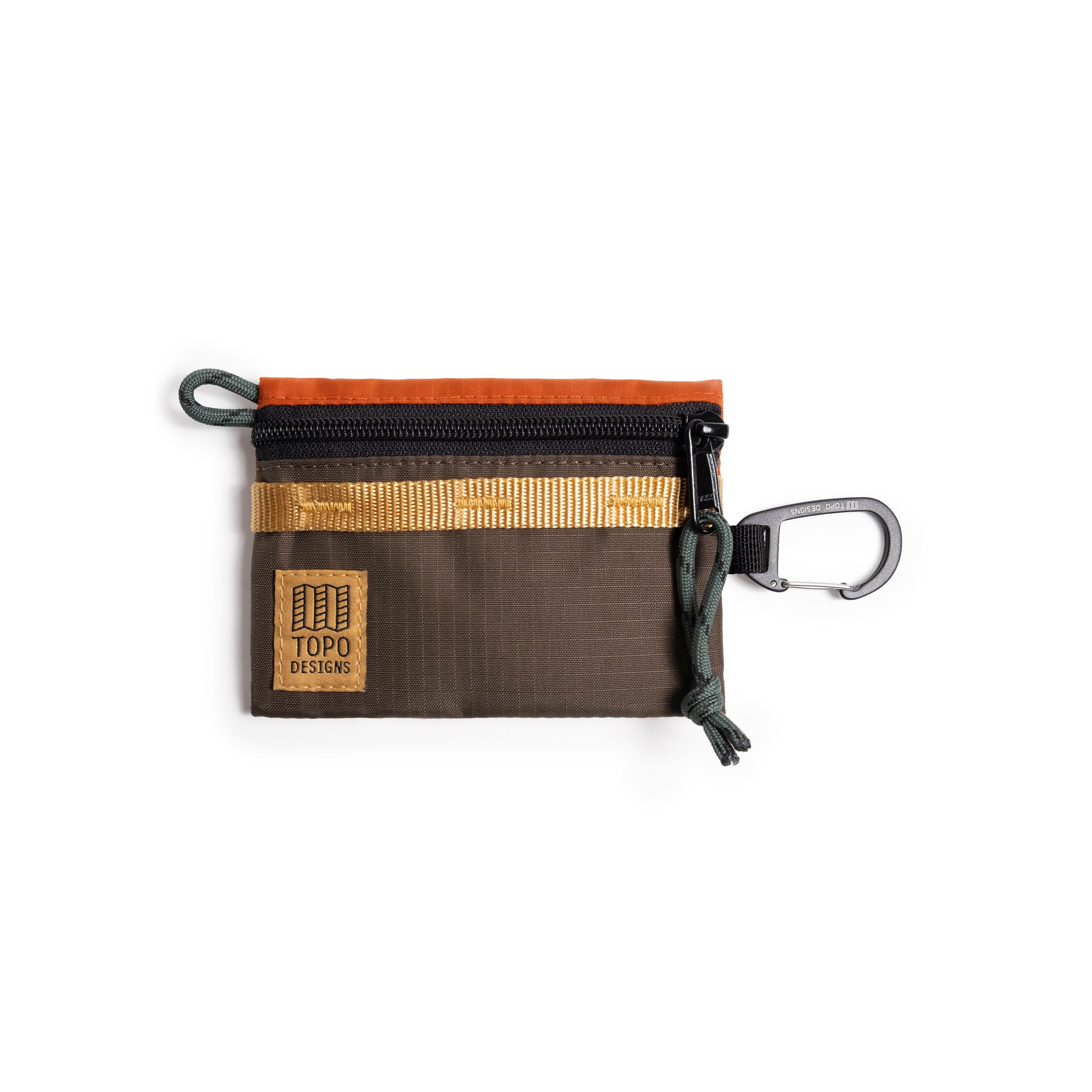 Topo Designs Mountain Accessory Bag in Woodland Terracotta — front view # color_Woodland Terracotta