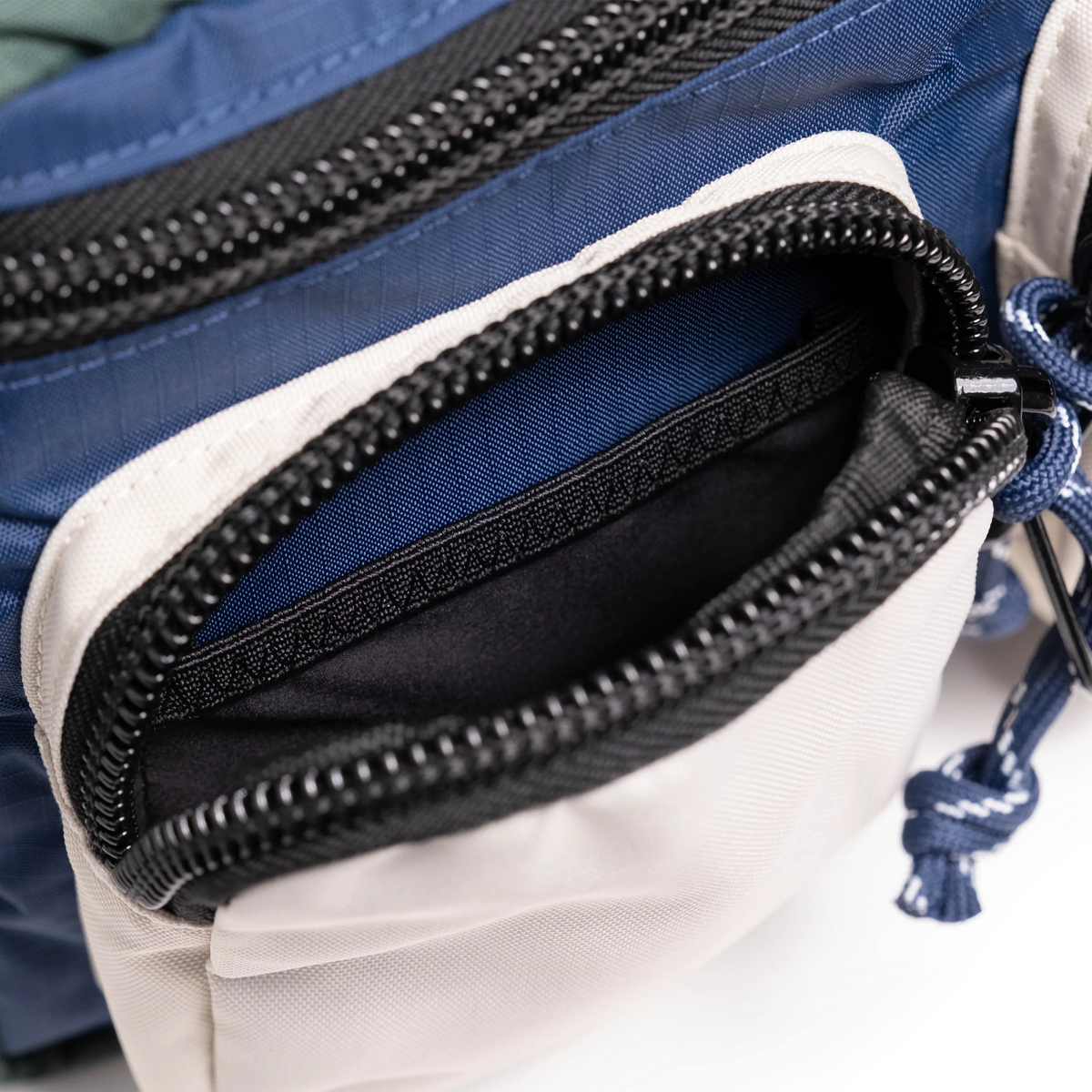 Topo Designs Block Bag in Forest Bone White — detail view 3 # color_Forest Bone White