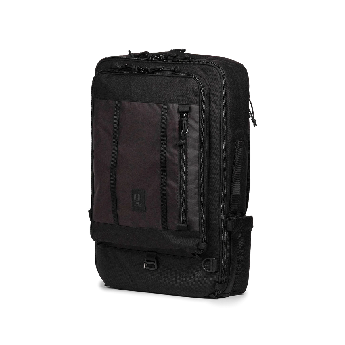 Topo Designs Global Travel Bag 40L in Black Black — front view # color_Black Black