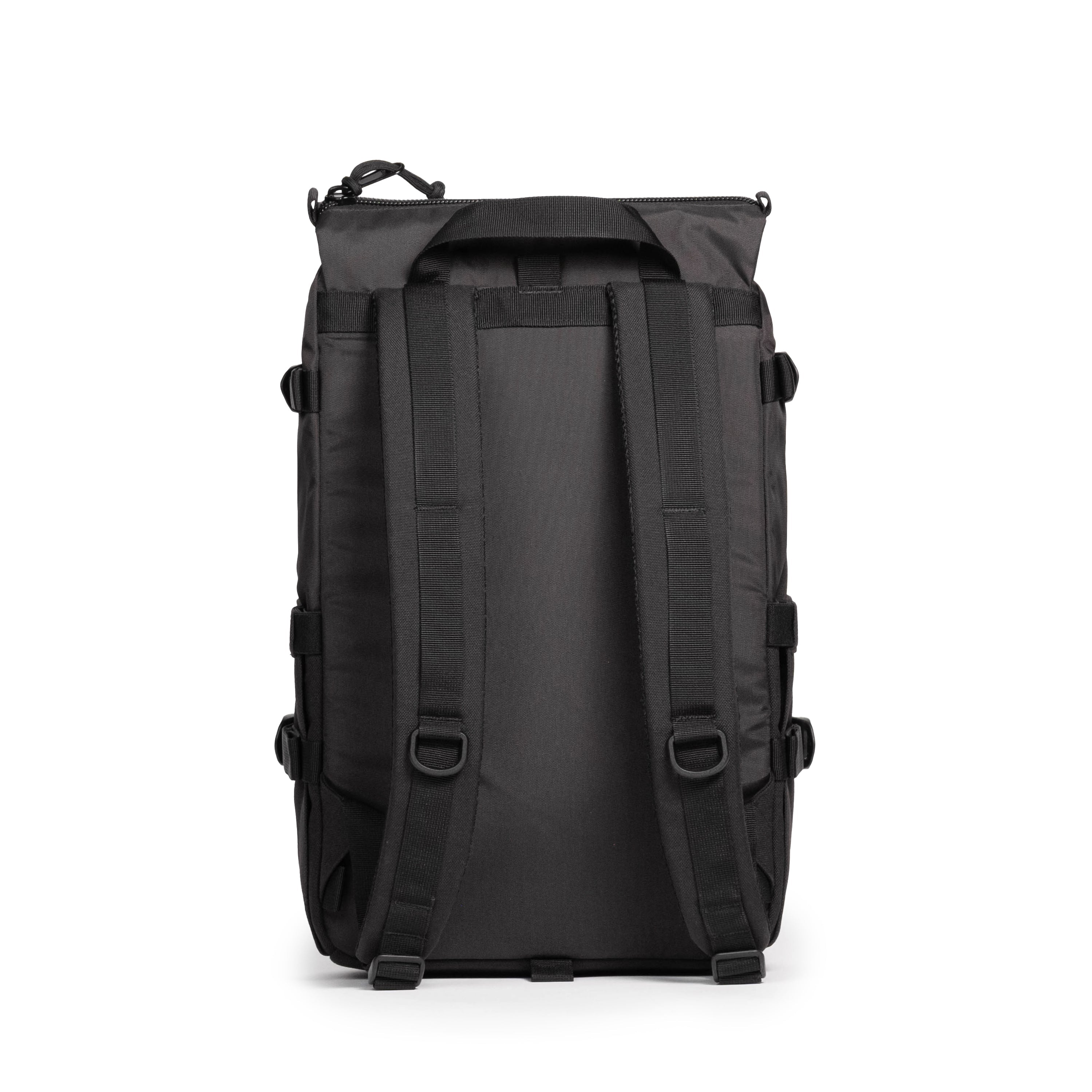 Topo Designs Rover Pack Classic in Black Black — back view # color_Black Black