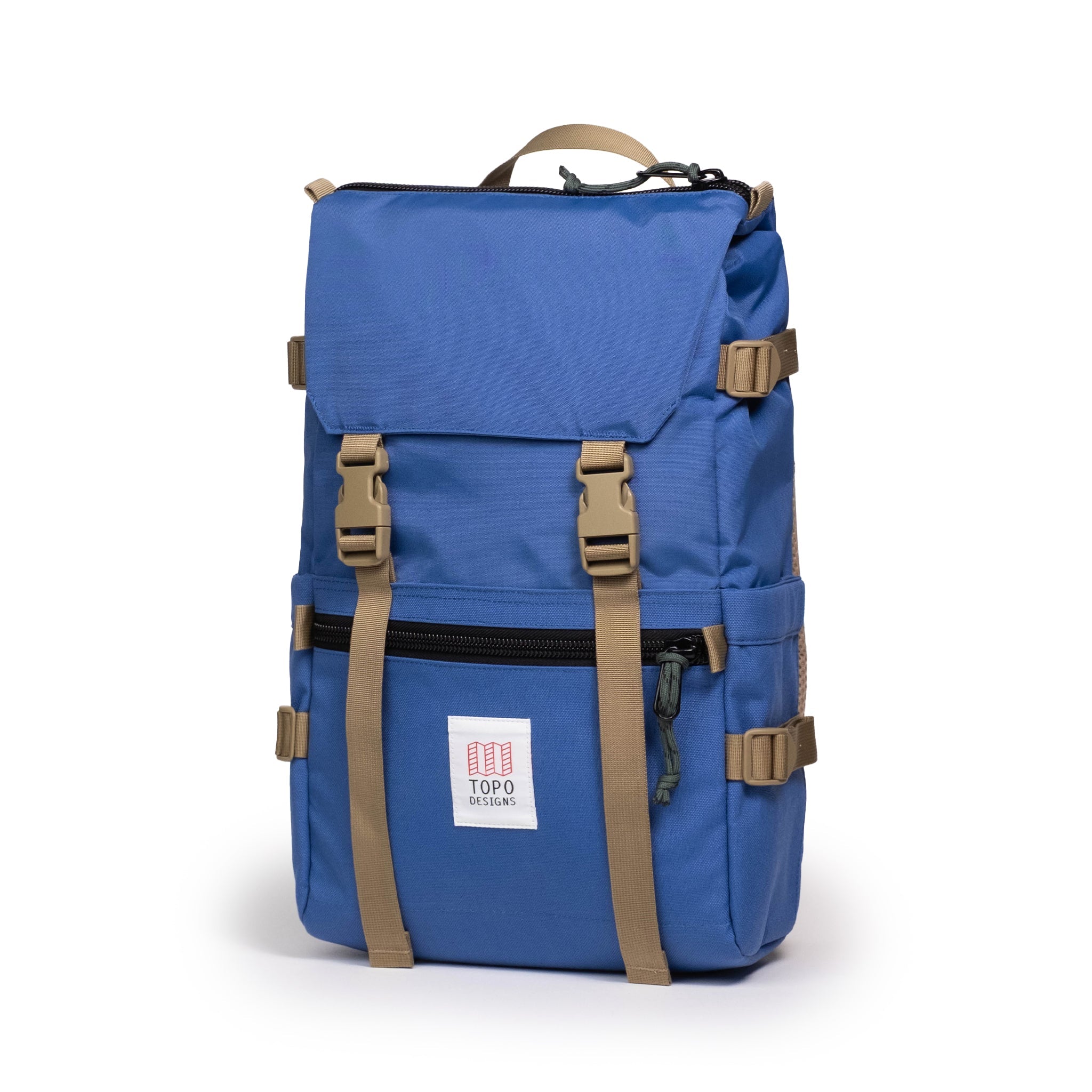 Topo Designs Rover Pack Classic in Cobalt — front view # color_Cobalt