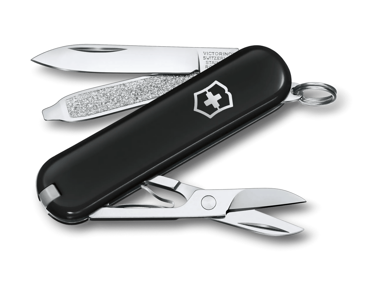 Victorinox Classic SD Swiss Army Knife in Black — angle view 2