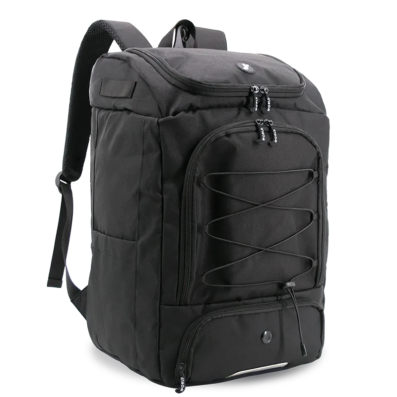J World Athlete Multi-Sports Backpack in Black — angle view 2 # color_Black