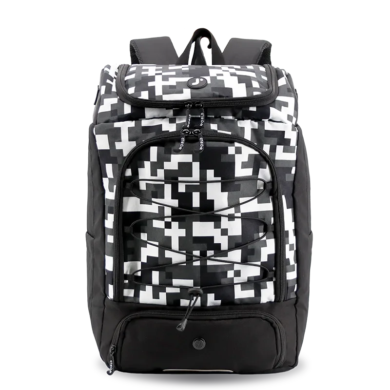 J World Athlete Multi-Sports Backpack in Camo — front view # color_Camo