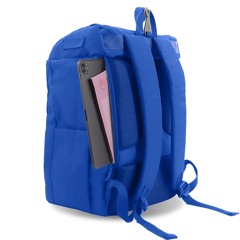 J World Athlete Multi-Sports Backpack in Navy — back view 2 # color_Navy