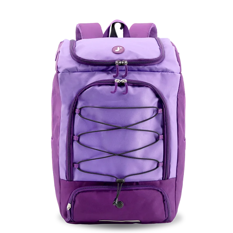 J World Athlete Multi-Sports Backpack in Purple — front view # color_Purple