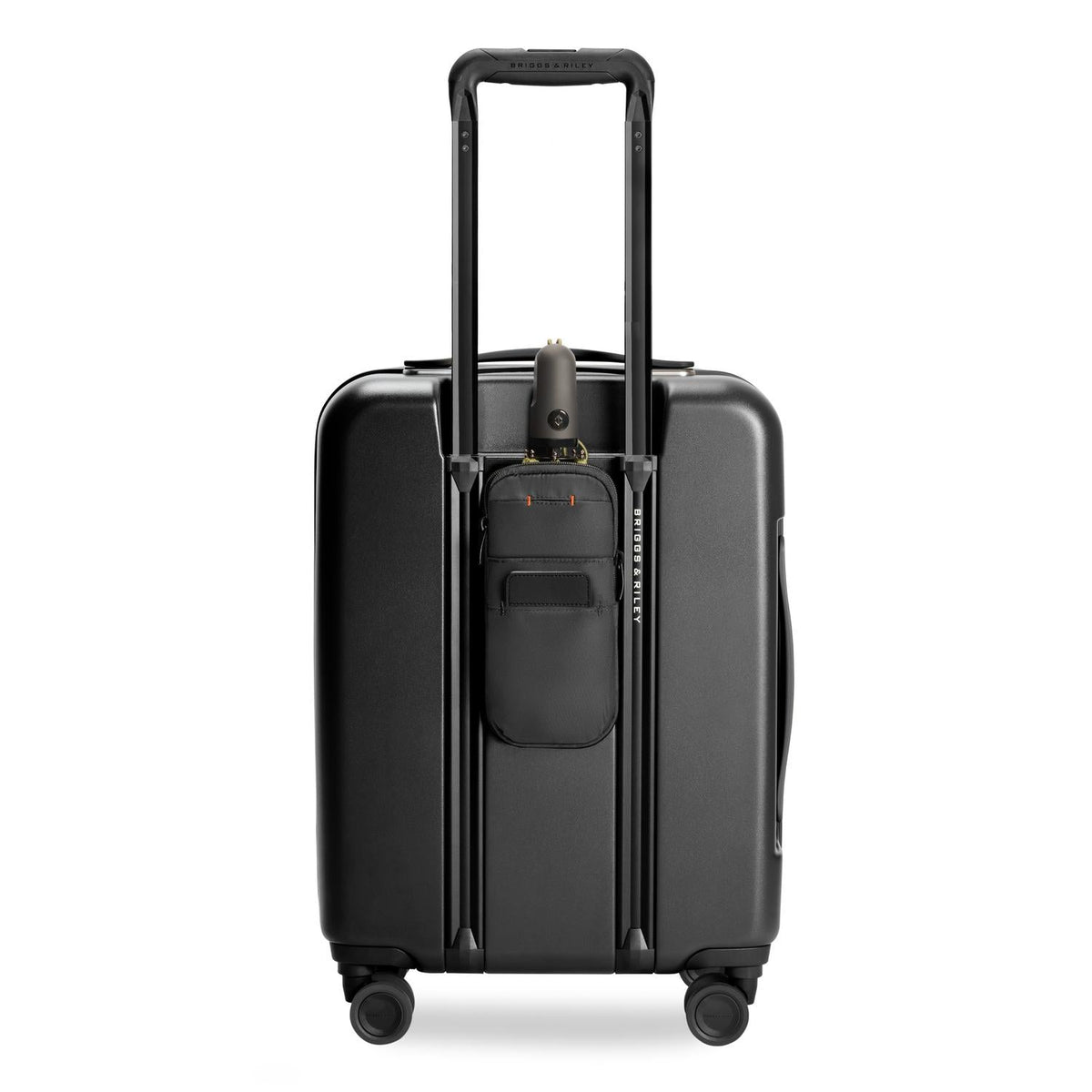 Briggs & Riley Sympatico Global 21" Carry-On Expandable Spinner in Black — back view