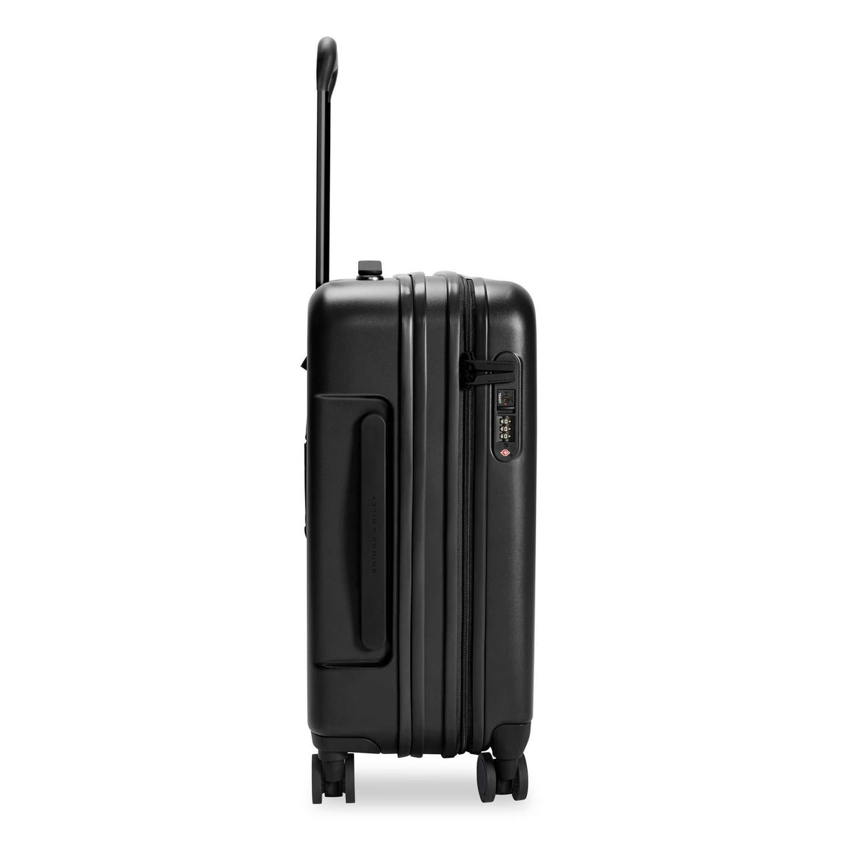 Briggs & Riley Sympatico Global 21" Carry-On Expandable Spinner in Black — angle view 3