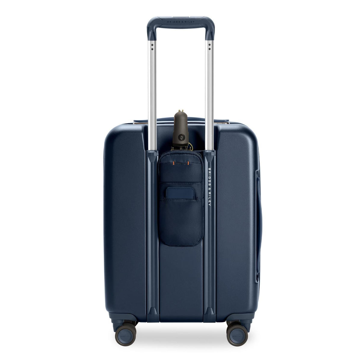 Briggs & Riley Sympatico Global 21" Carry-On Expandable Spinner in Navy — back view