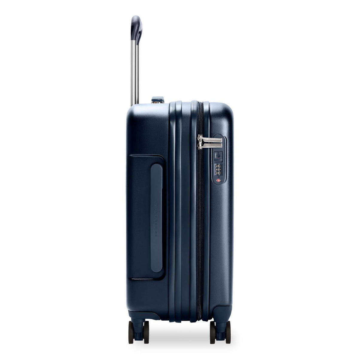 Briggs & Riley Sympatico Global 21" Carry-On Expandable Spinner in Navy — angle view 3