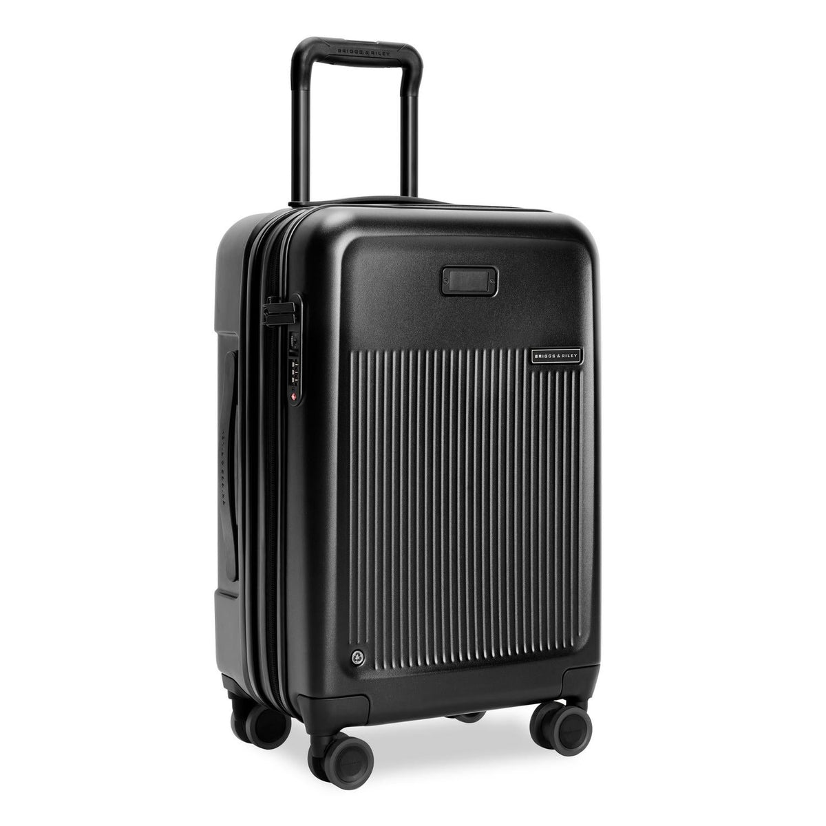 Briggs & Riley Sympatico Essential 22" Carry-On Expandable Spinner in Black — angle view 2 # color_Black