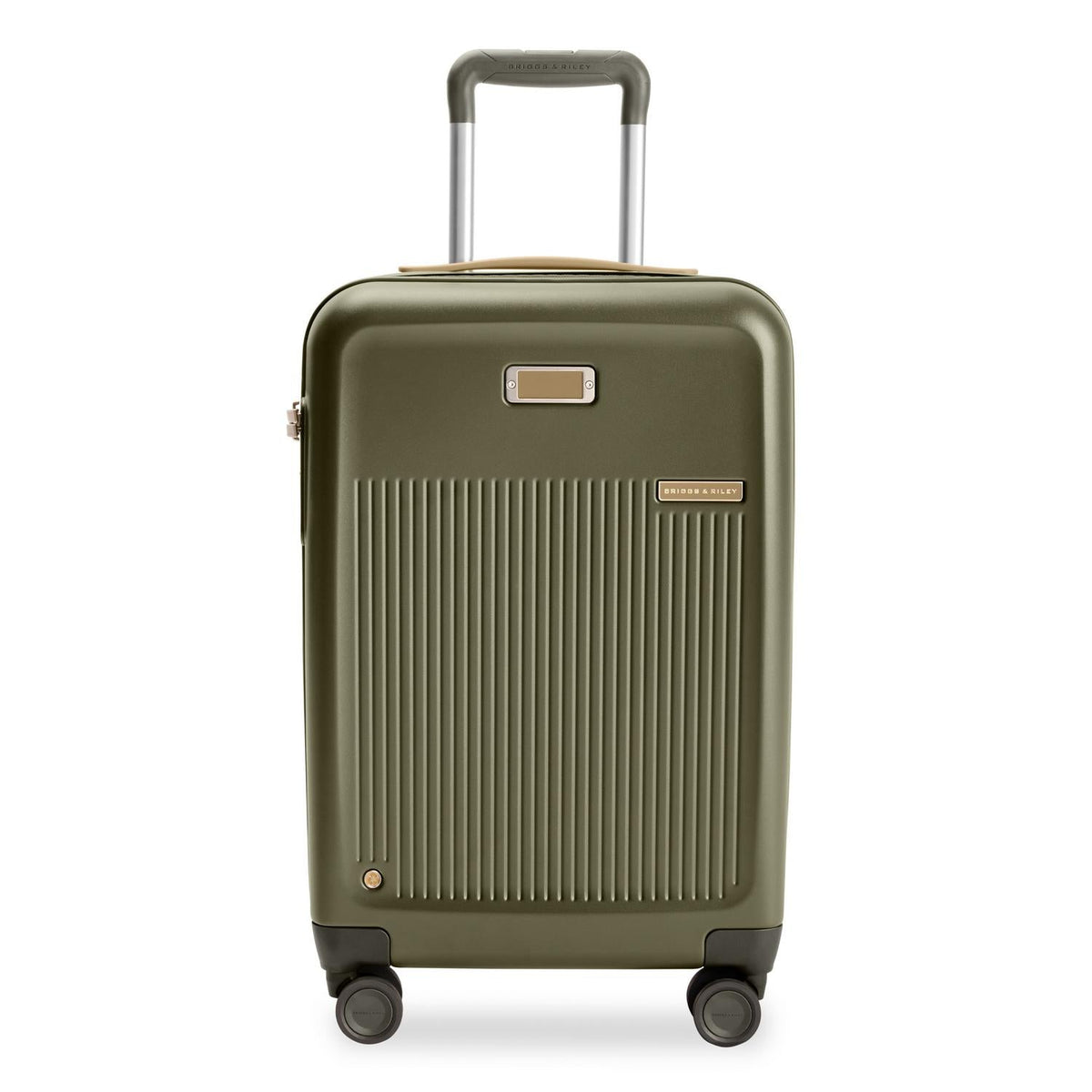 Briggs & Riley Sympatico Essential 22" Carry-On Expandable Spinner in Olive — front view