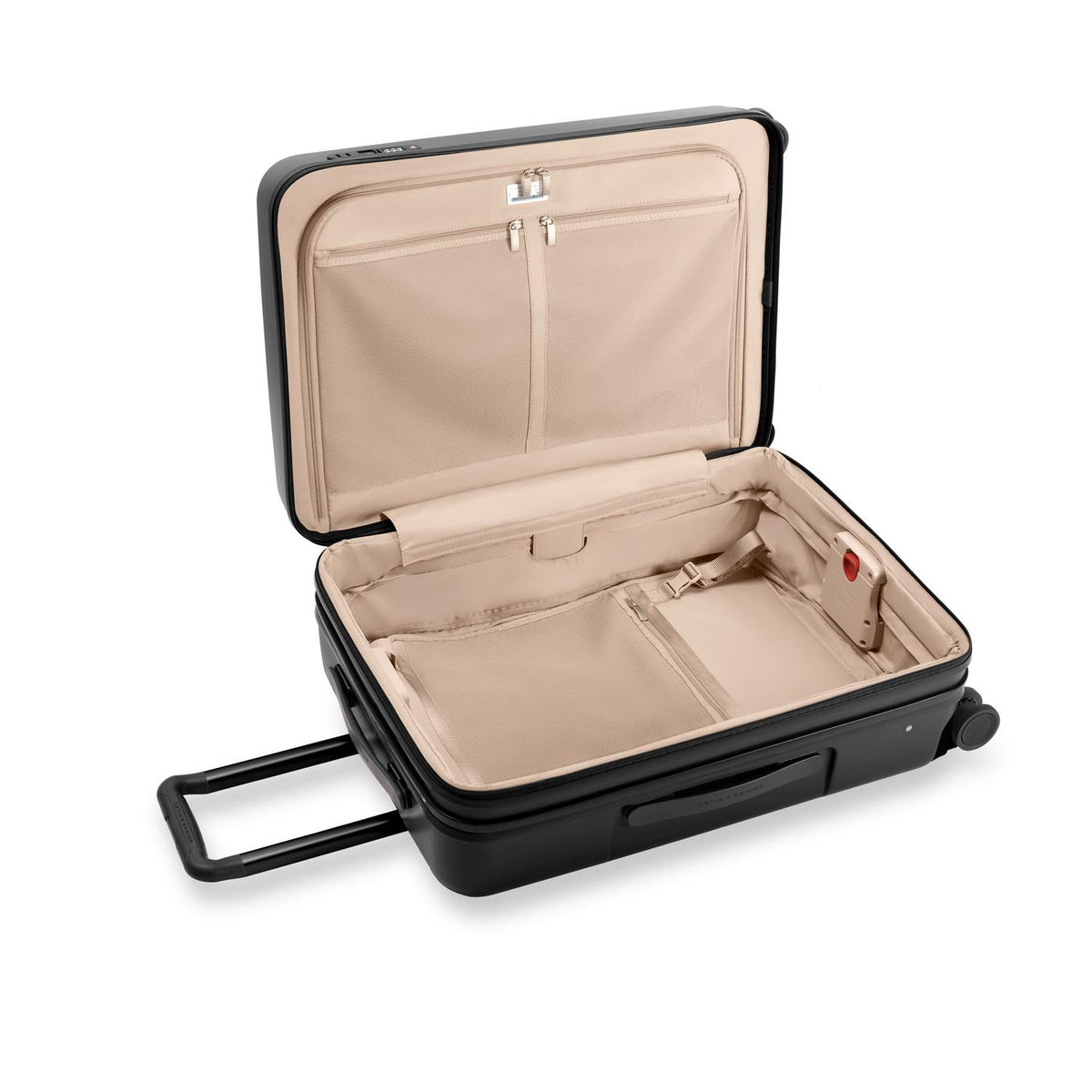 Briggs & Riley Sympatico Medium Expandable Spinner in Black — interior view 2