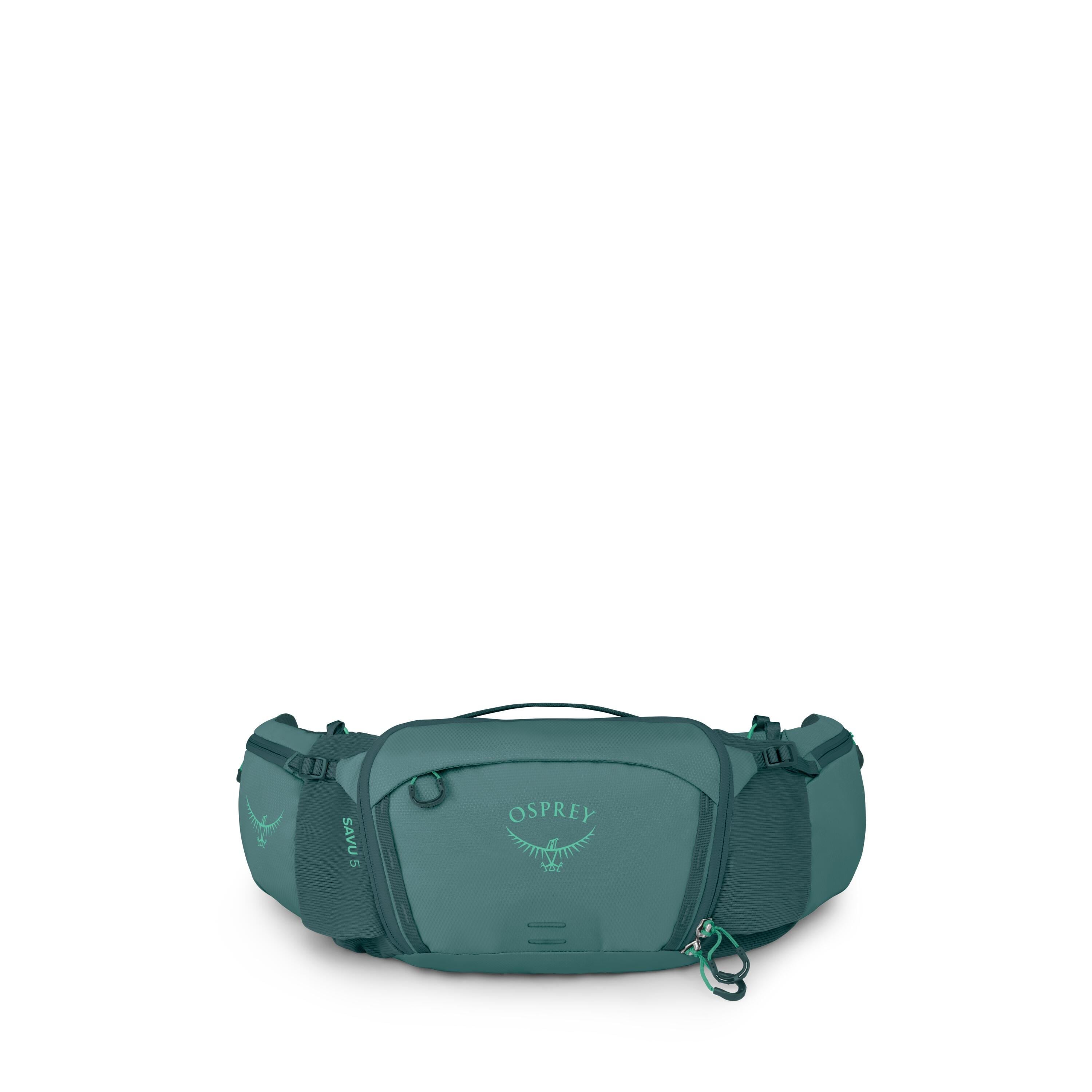 Osprey Savu 5 Bike Hydration Lumbar Pack 5L in Cascade Blue — front view