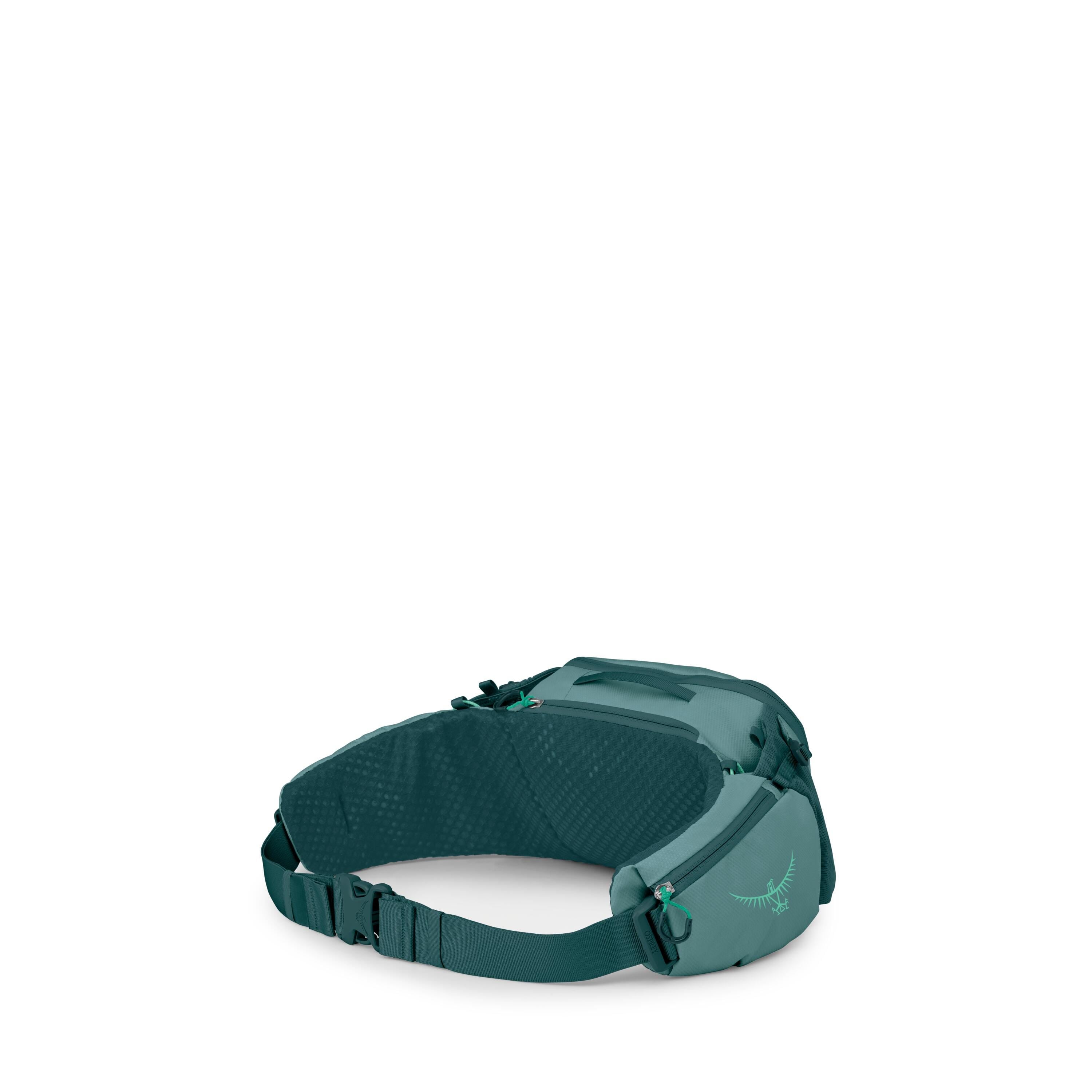 Osprey Savu 5 Bike Hydration Lumbar Pack 5L in Cascade Blue — angle view 3