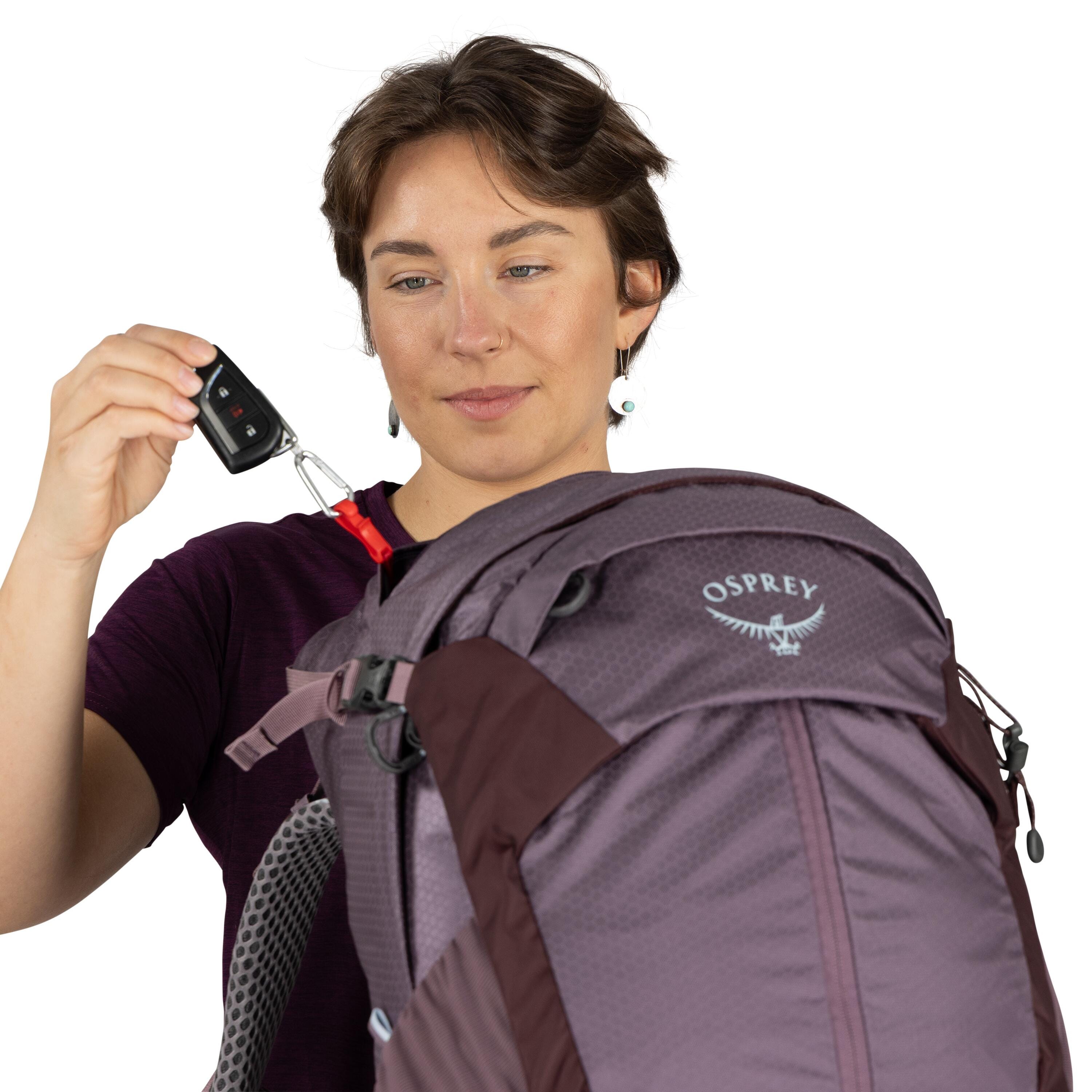 Osprey Sirrus 34 Hiking Backpack 34L in Purple Dusk — detail view 3
