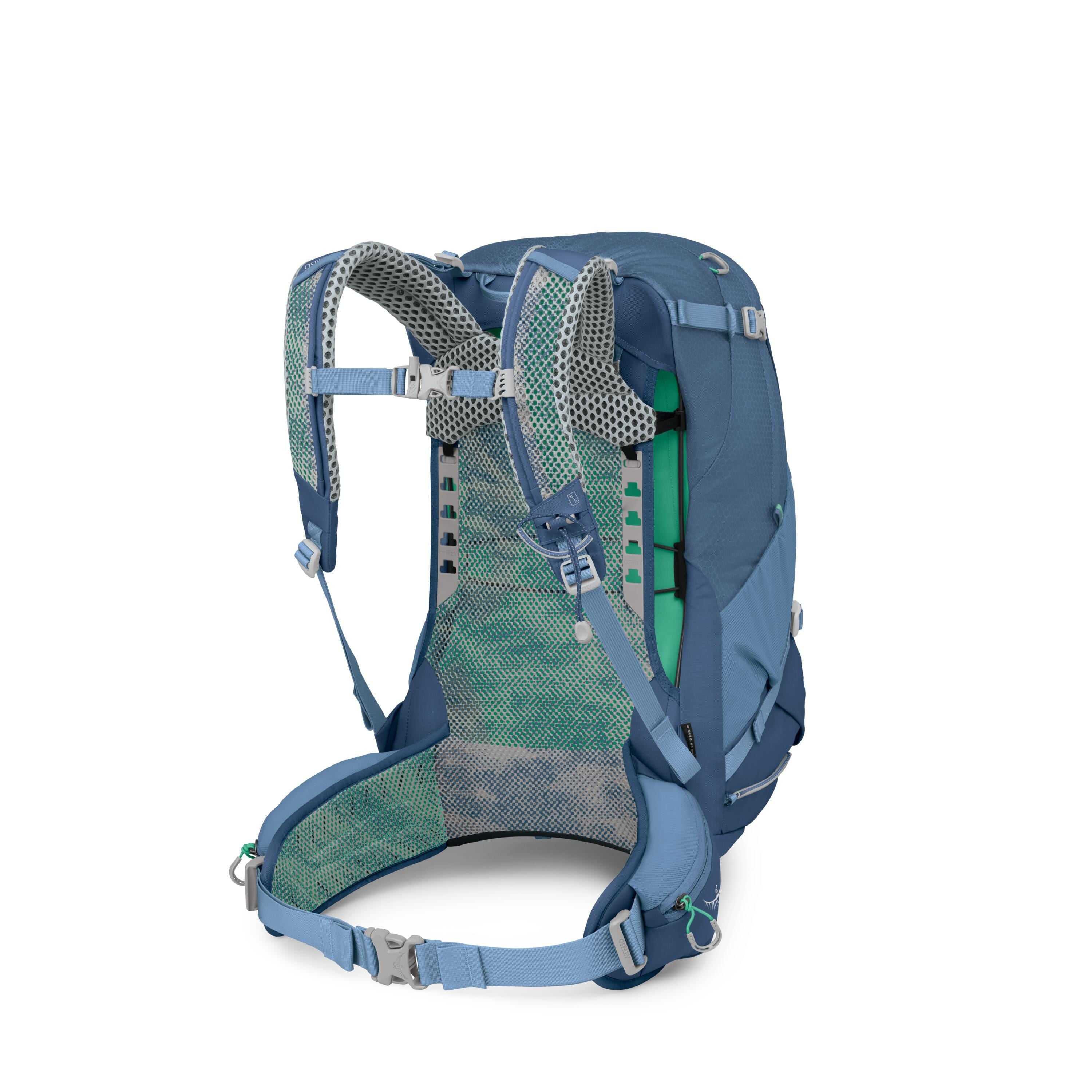 Osprey Sirrus 34 Hiking Backpack 34L in Sevres Blue — back view