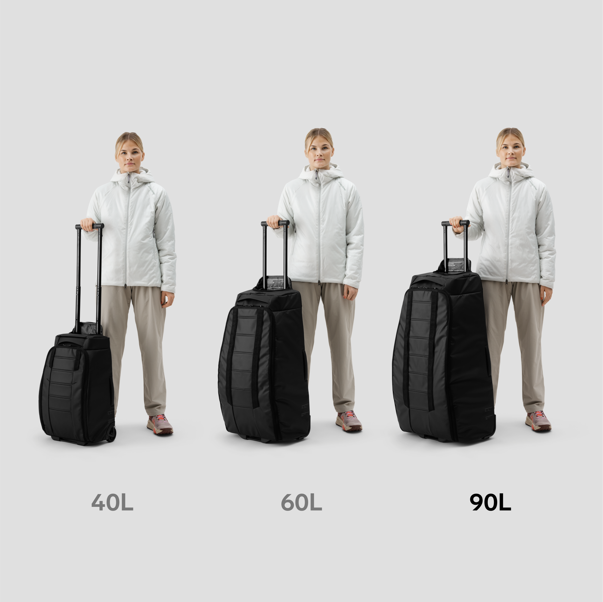 Db Journey Hugger Roller Bag Check-in 90L — size guide