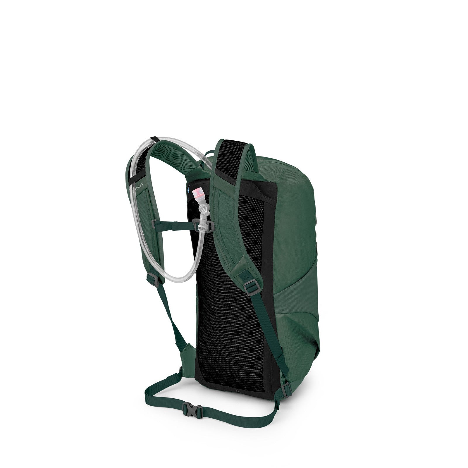 Osprey Skarab 18 Hydration Backpack 18L in Tundra Green — angle view 3
