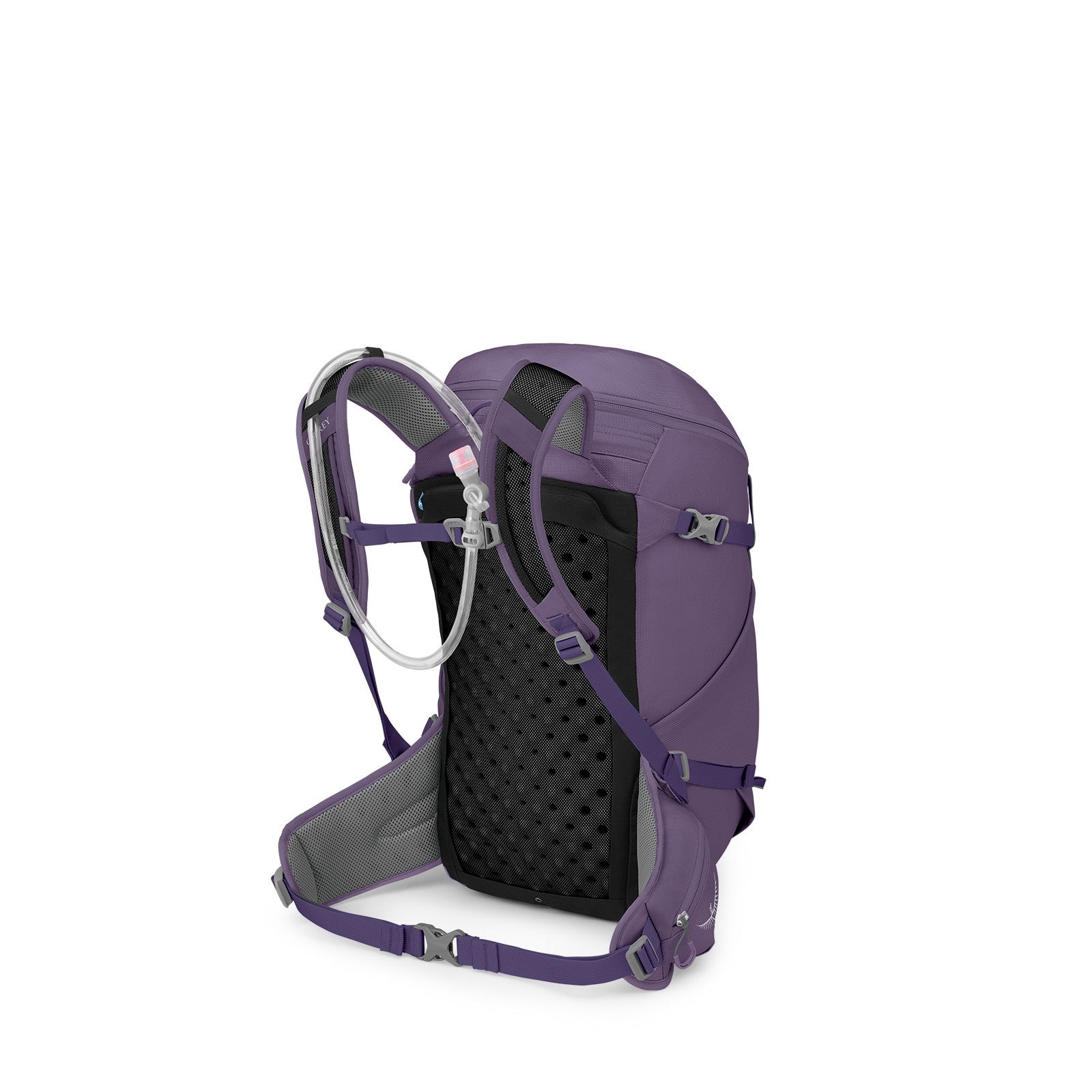 Osprey Skimmer 28 Hydration Backpack 28L in Purpurite Purple — angle view 3