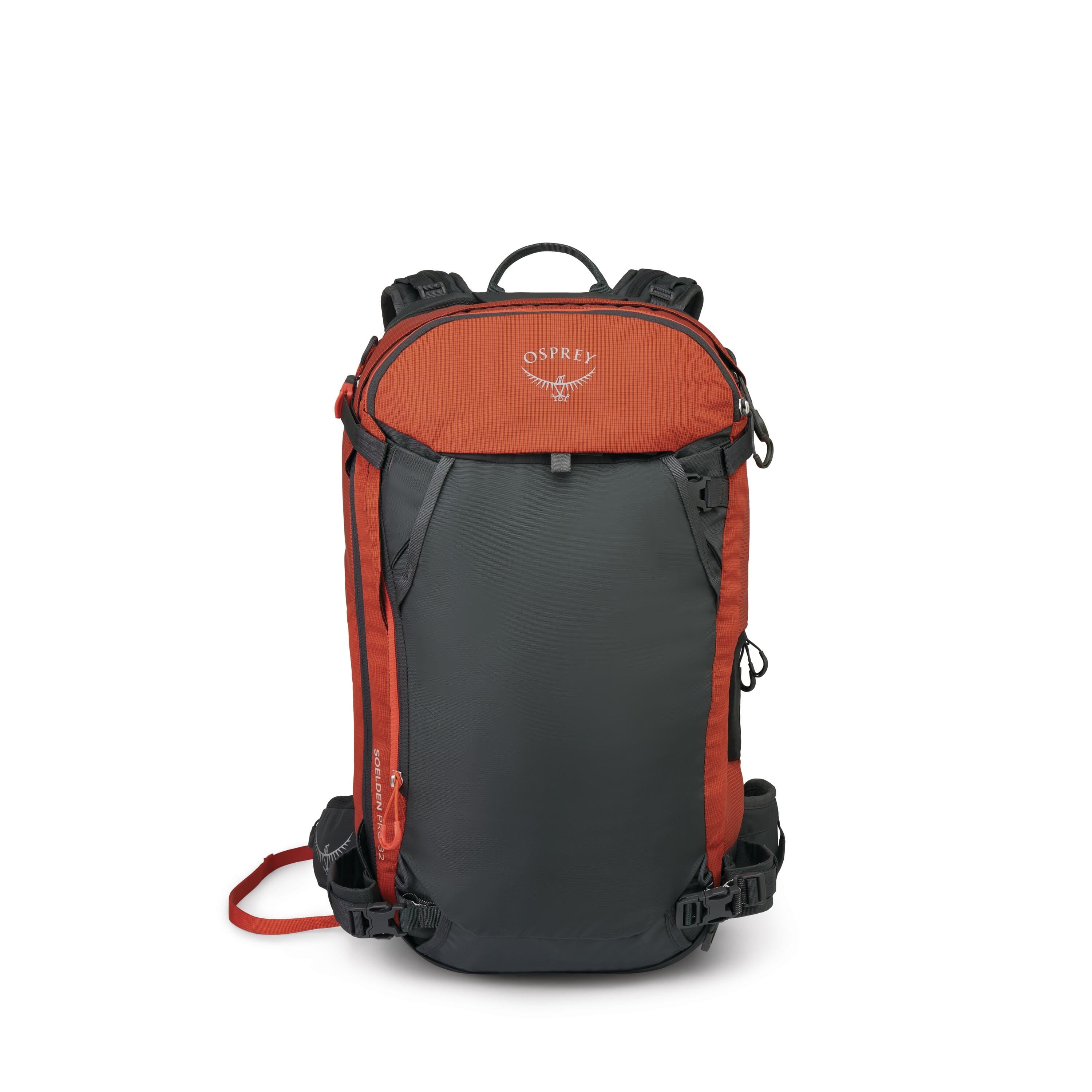 Osprey Soelden Pro 32 Airbag Ski & Snowboard Backpack 32L in Mars Orange — front view