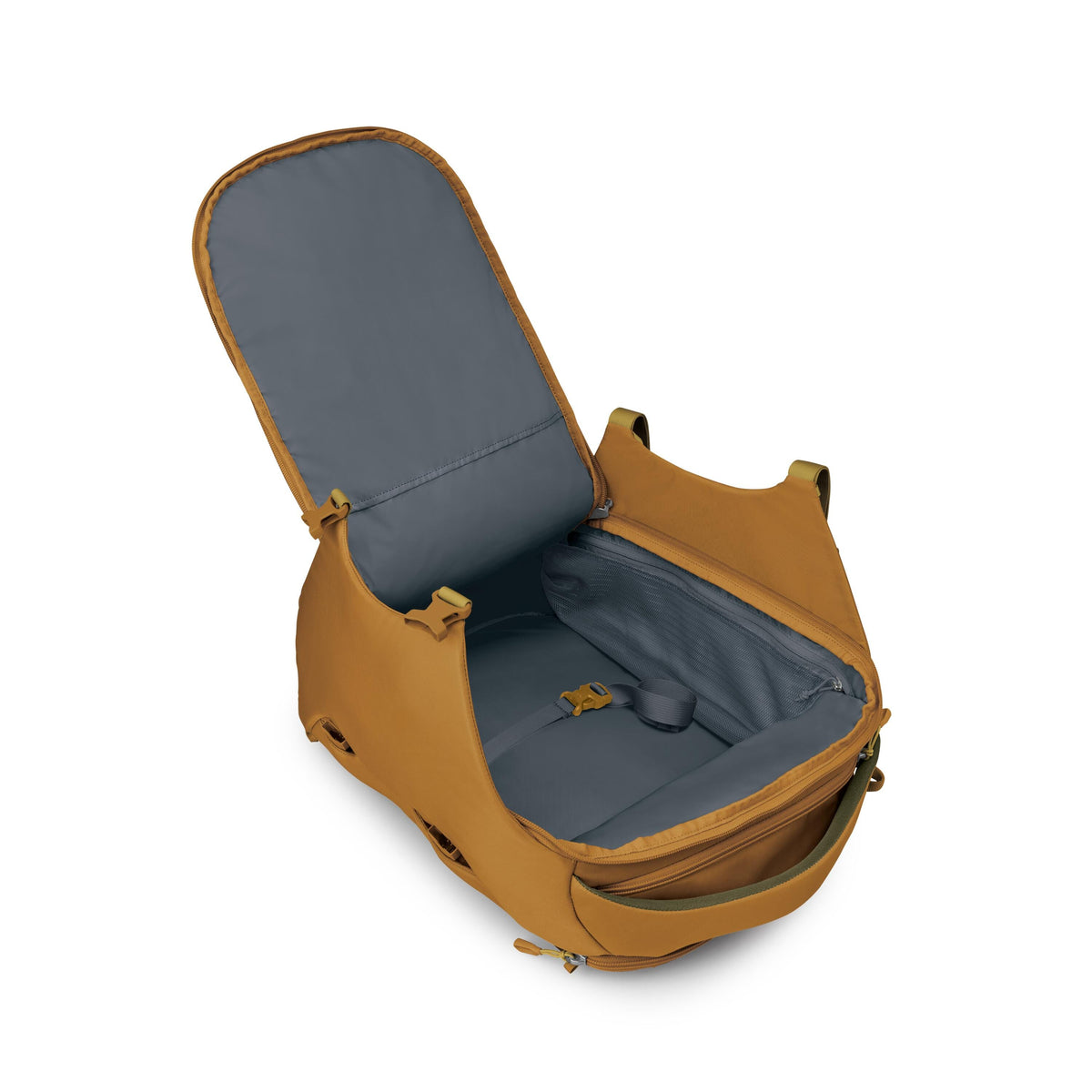 Osprey Sojourn Porter Travel Pack Carry-On-30L in Barley Brown — angle view 3