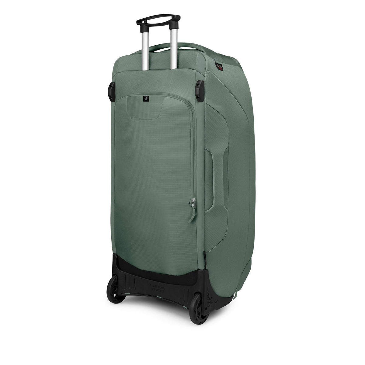 Osprey Sojourn Shuttle Wheeled Duffel 36"/130L in Koseret Green — back view