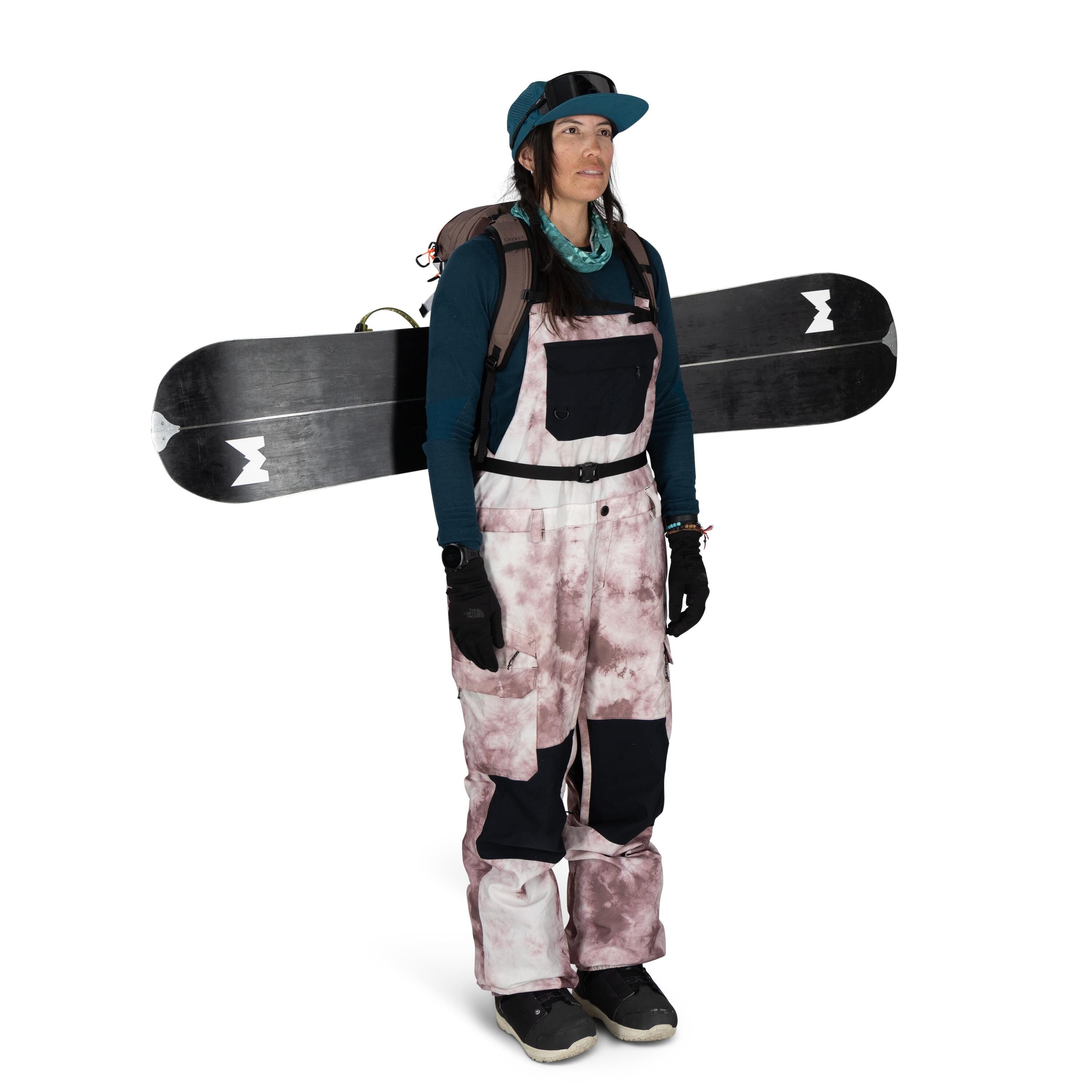 Osprey Sopris 25 Women's Ski & Snowboard Backpack 25L in Magma Brown-Raven Black — detail view 4