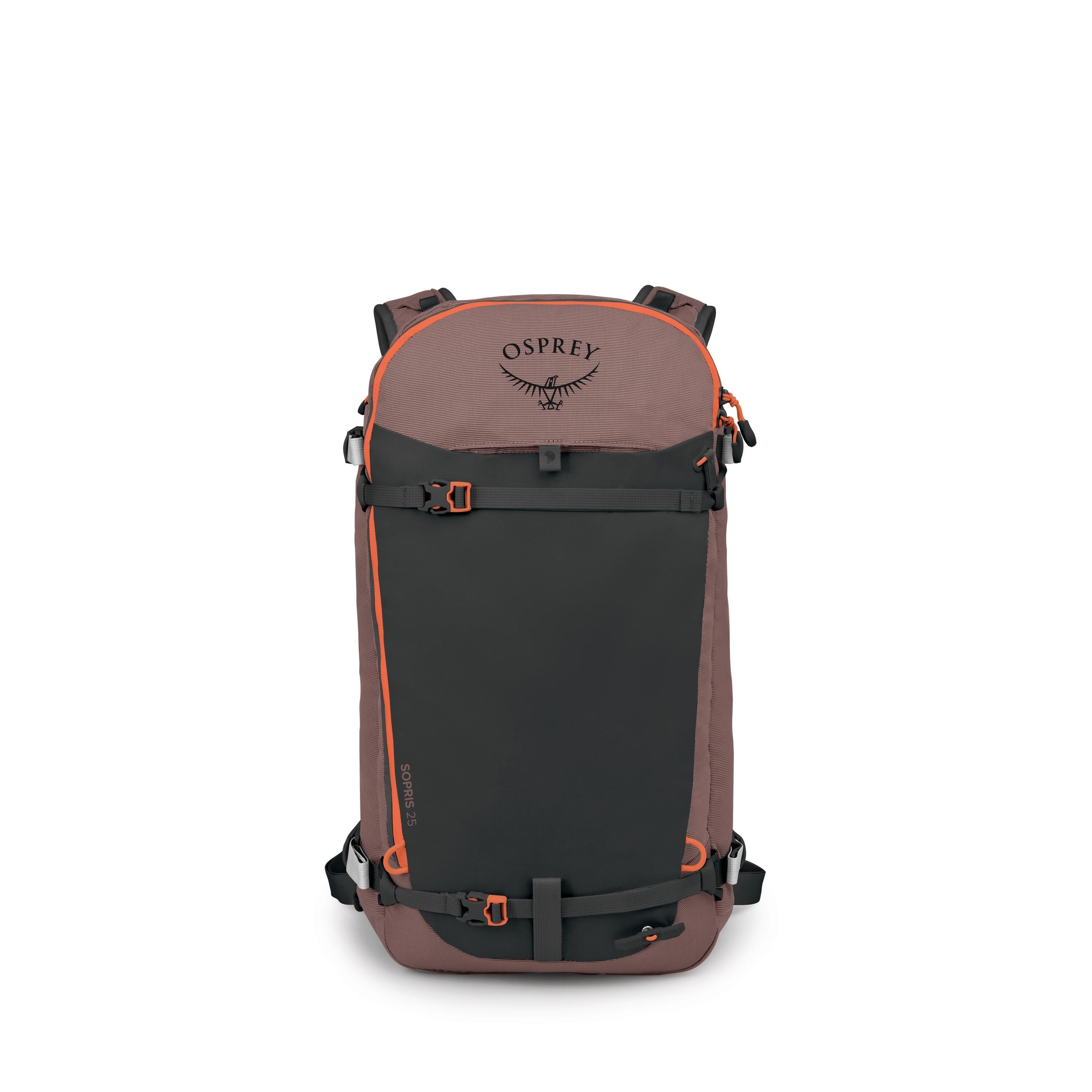 Osprey Sopris 25 Women's Ski & Snowboard Backpack 25L in Magma Brown-Raven Black — front view