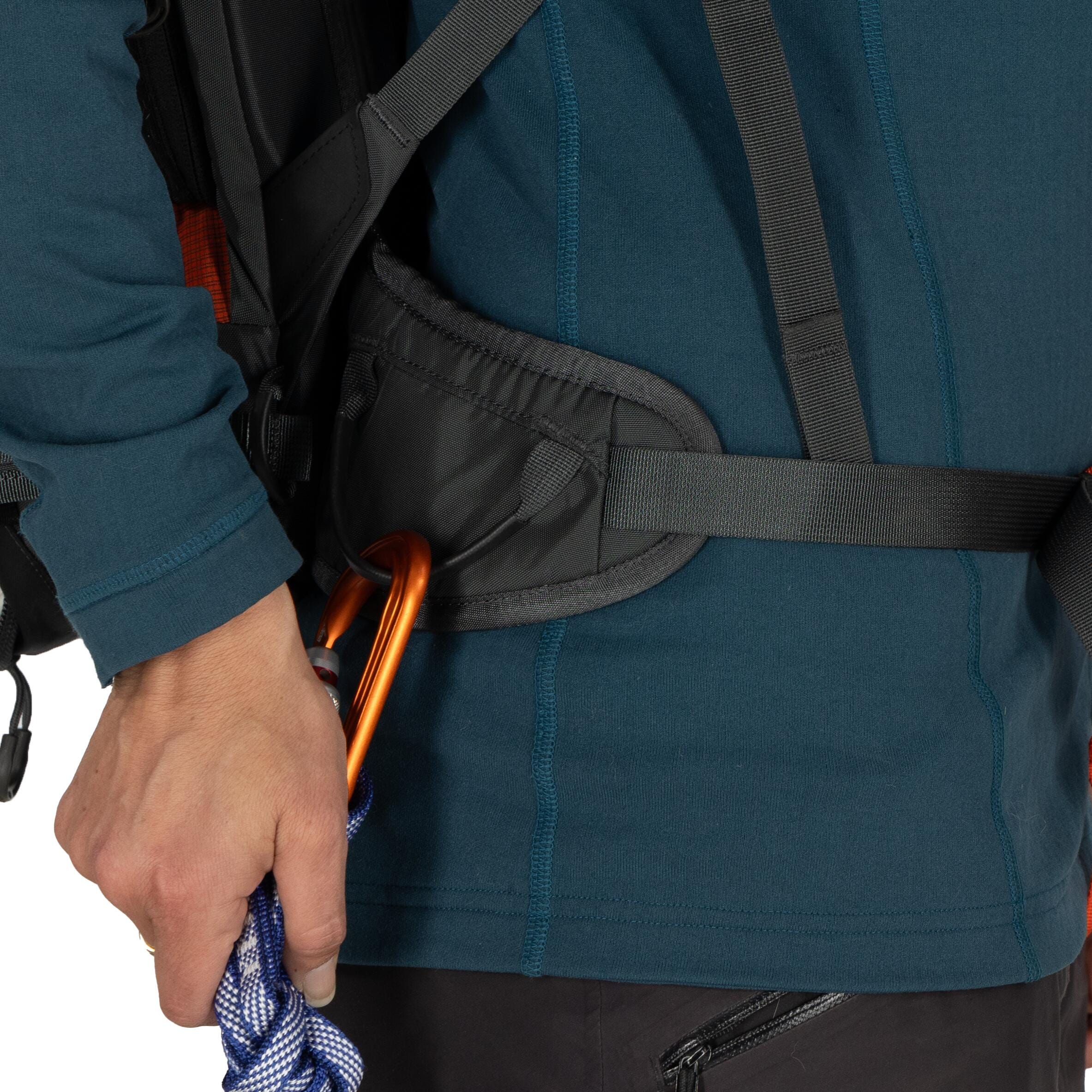 Osprey Sopris Pro 30 Women's Airbag Ski & Snowboard Backpack 30L in Mars Orange — detail view 3